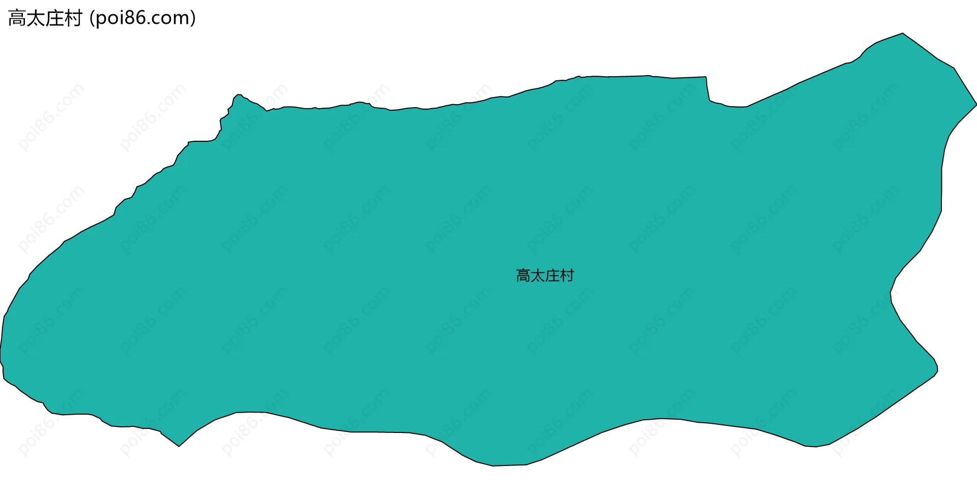 高太庄村边界地图