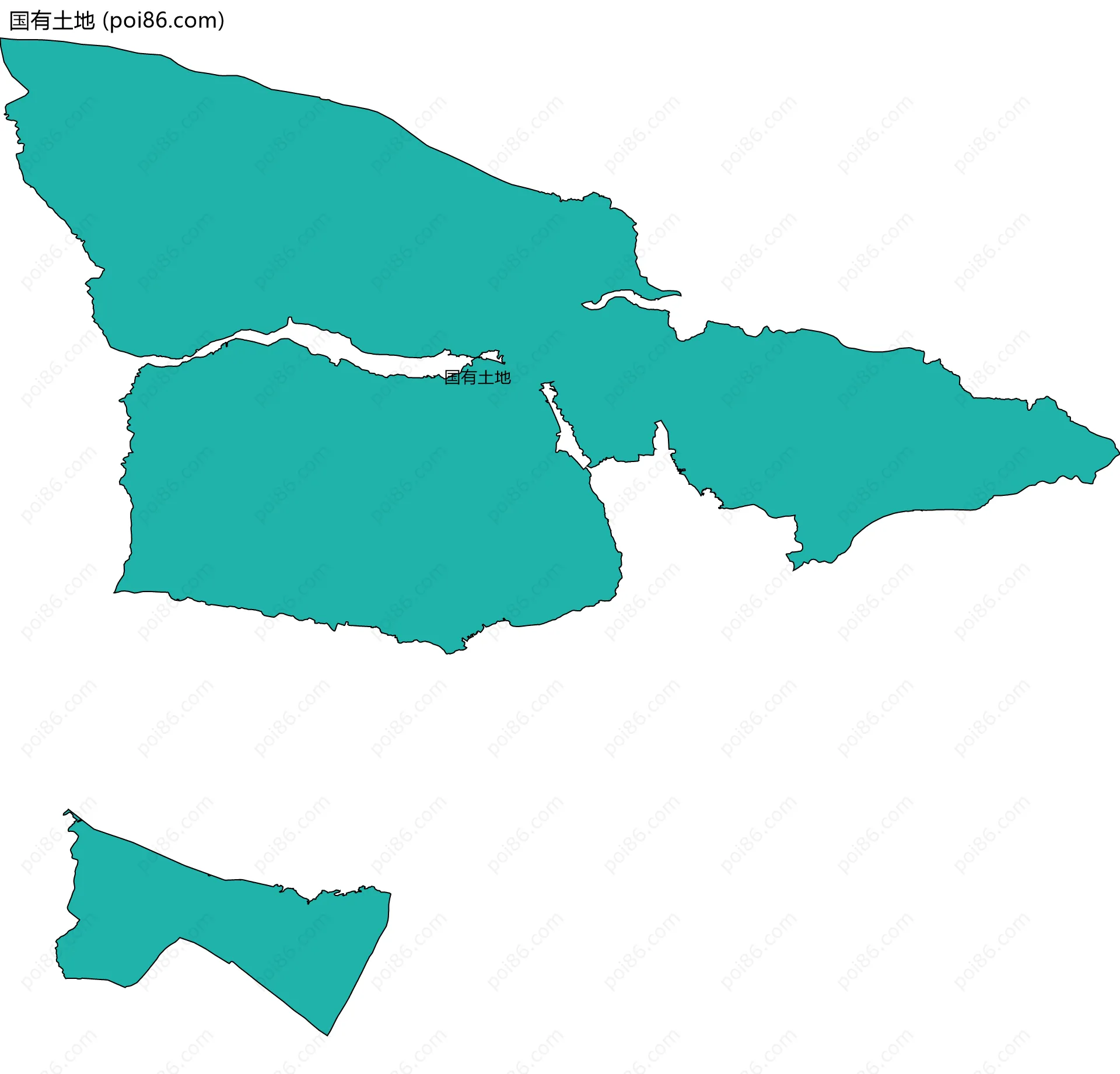 国有土地边界地图