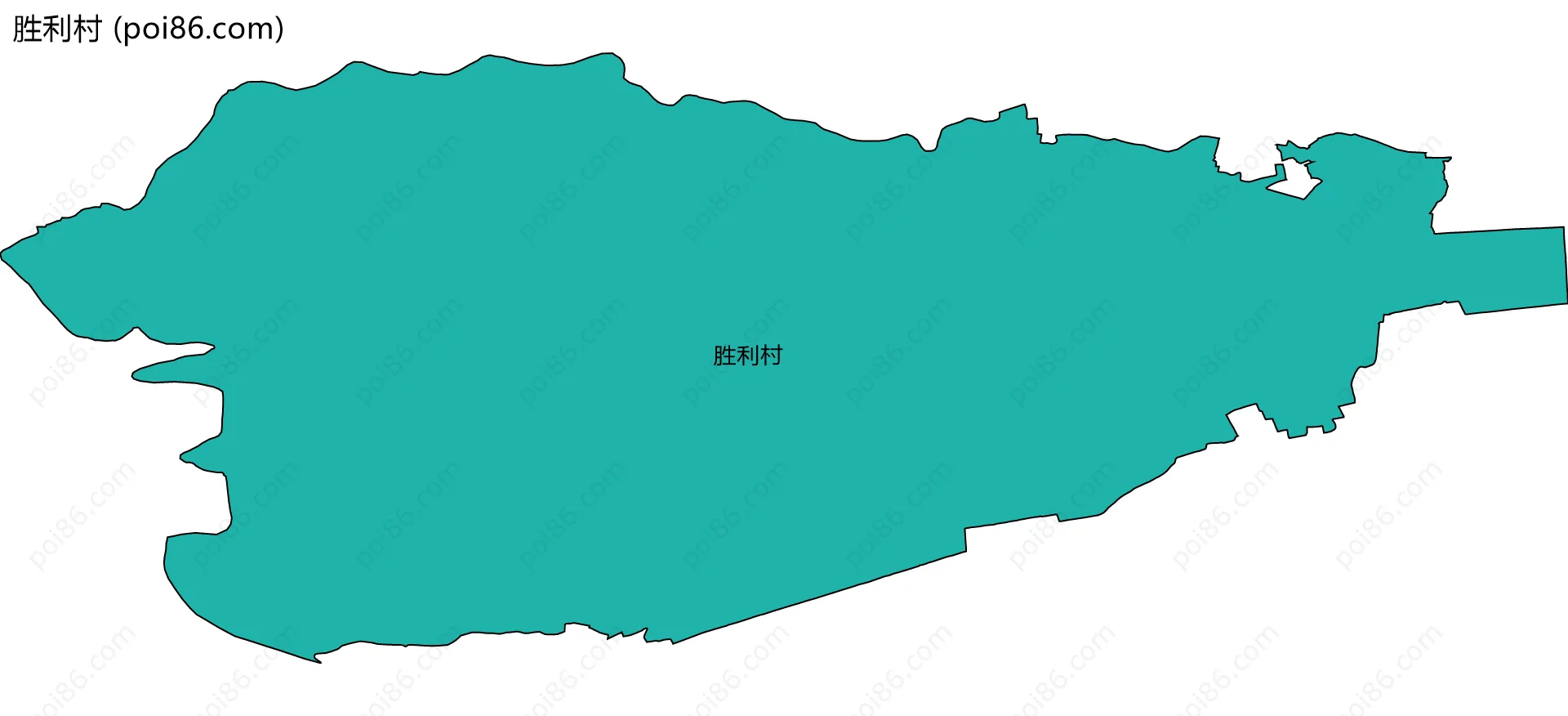 胜利村边界地图