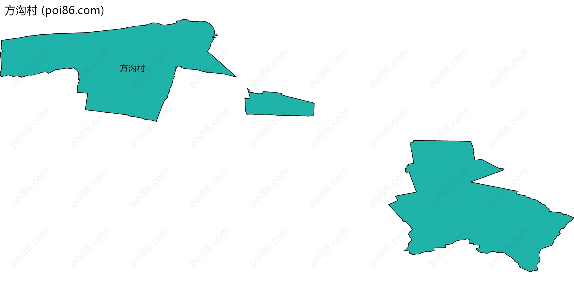 方沟村边界地图