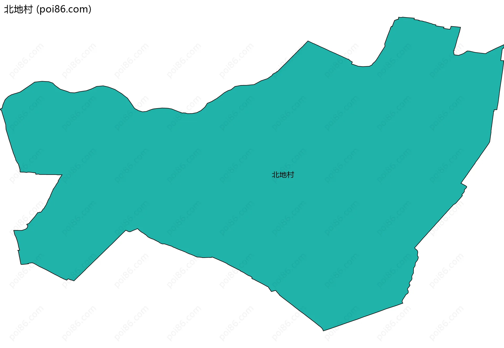北地村边界地图