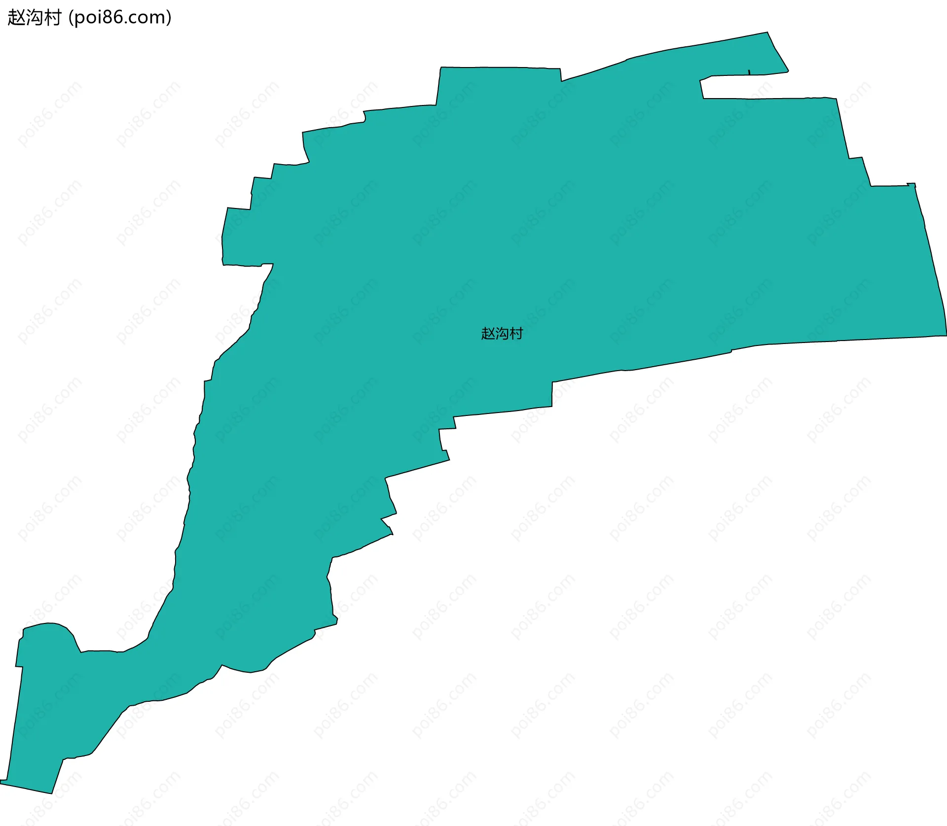 赵沟村边界地图