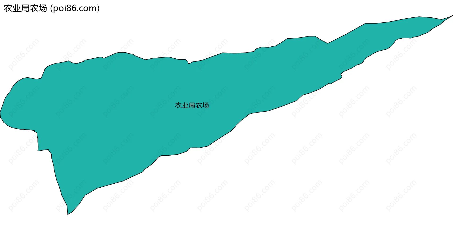 农业局农场边界地图