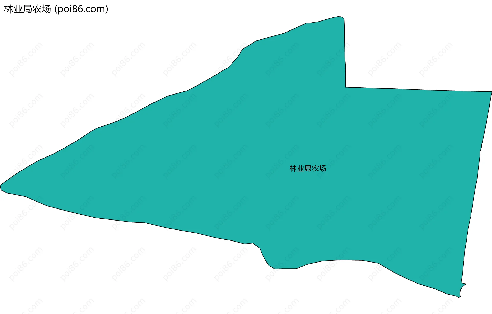 林业局农场边界地图