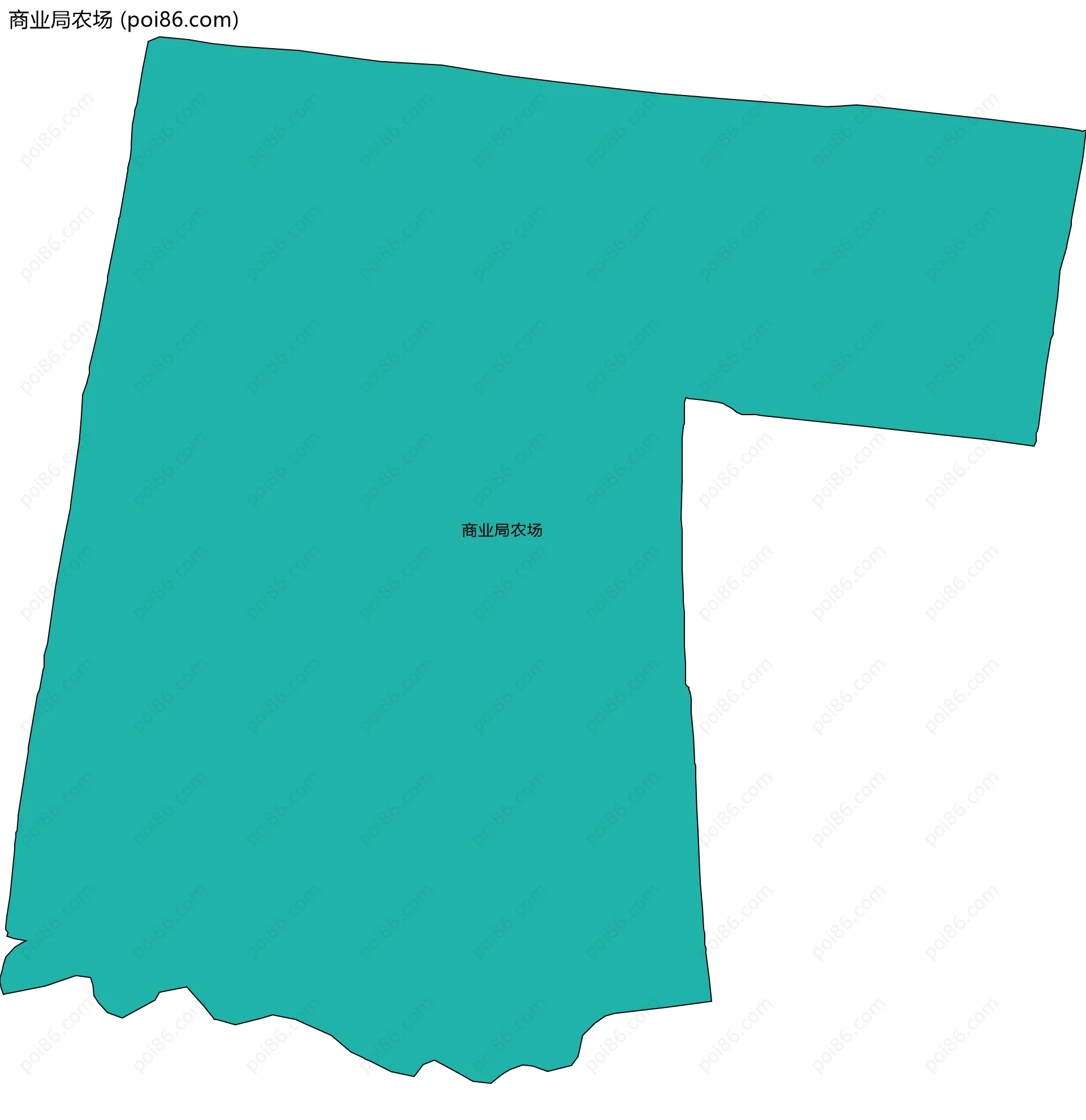 商业局农场边界地图