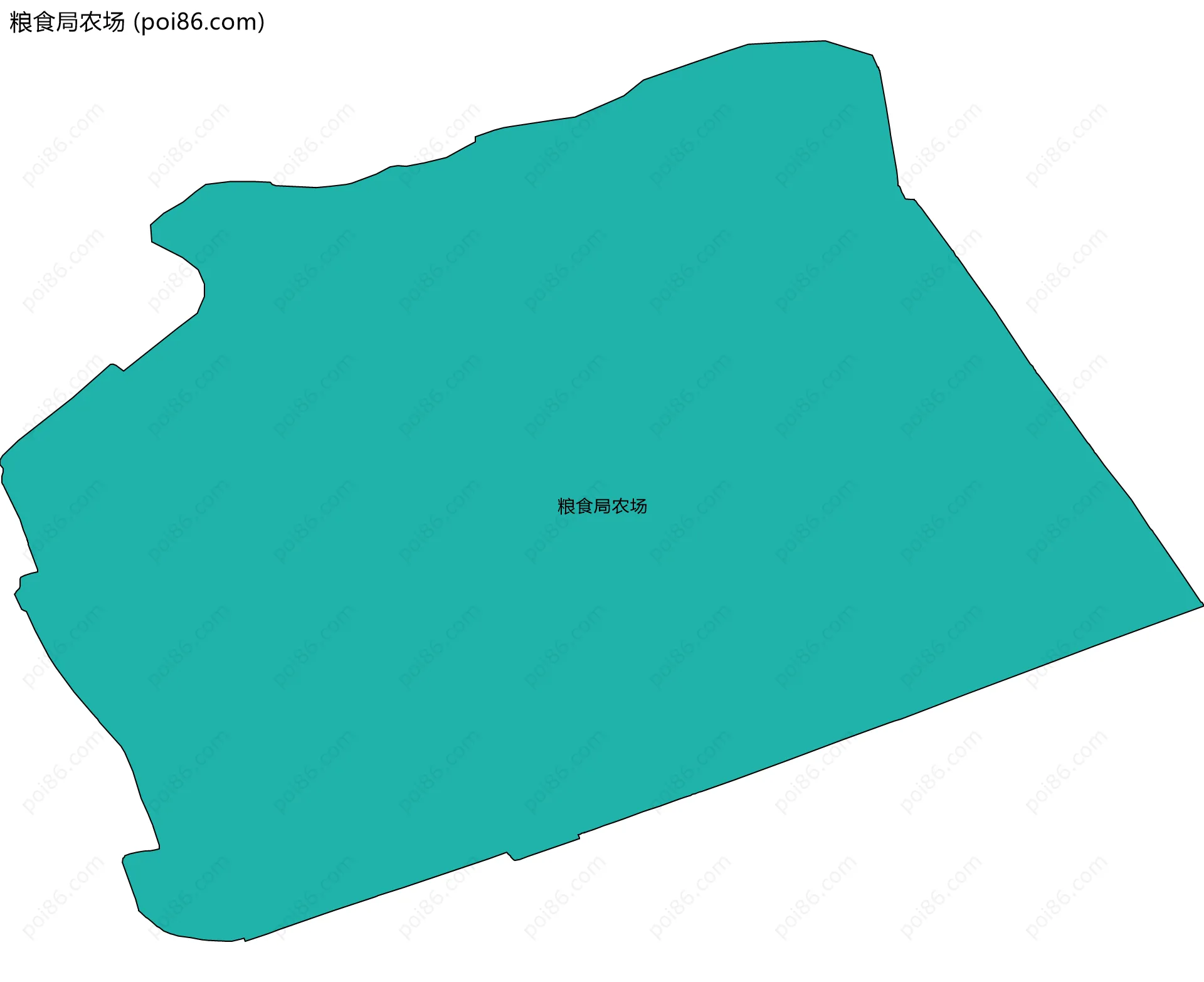 粮食局农场边界地图