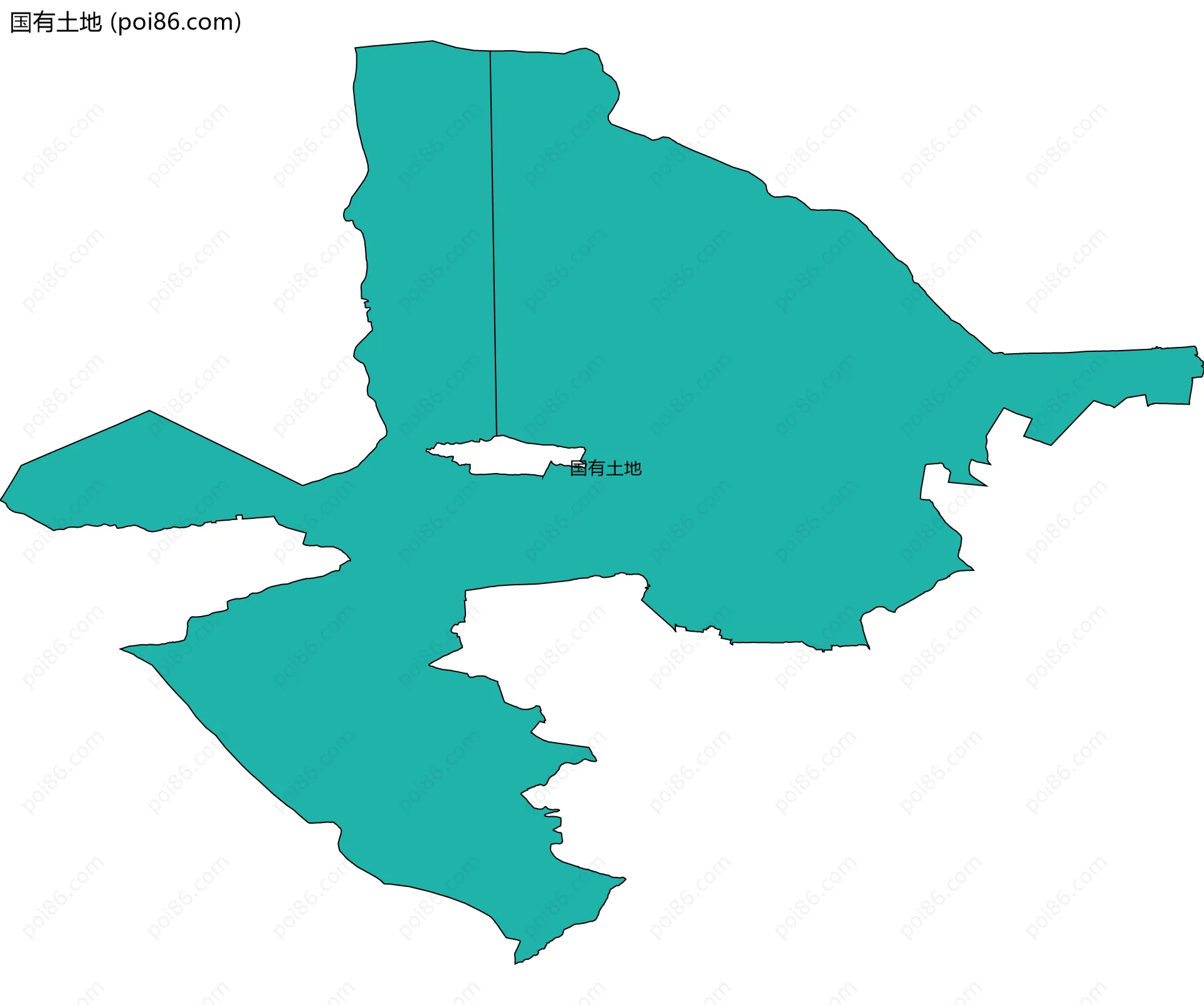 国有土地边界地图