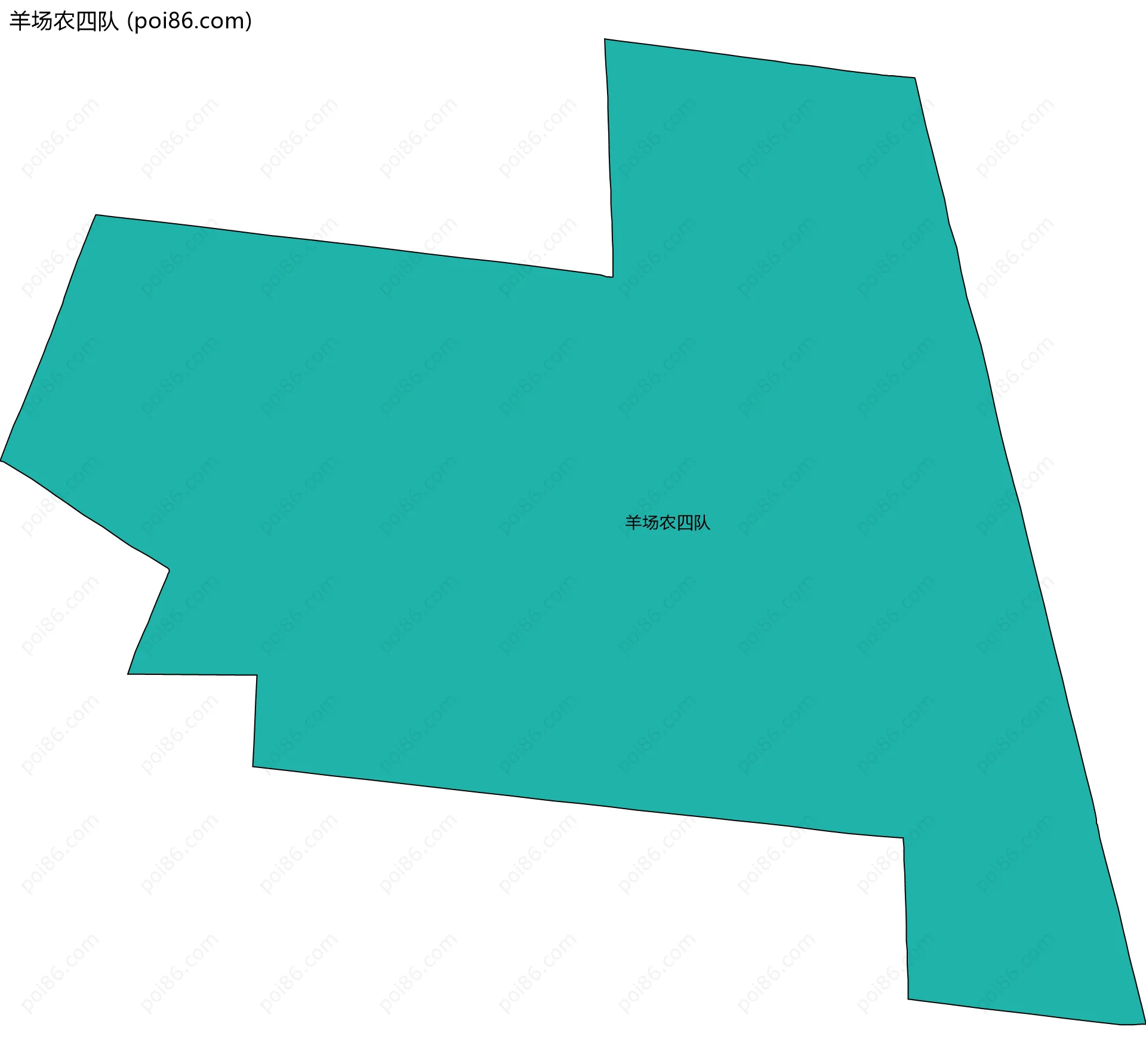 羊场农四队边界地图