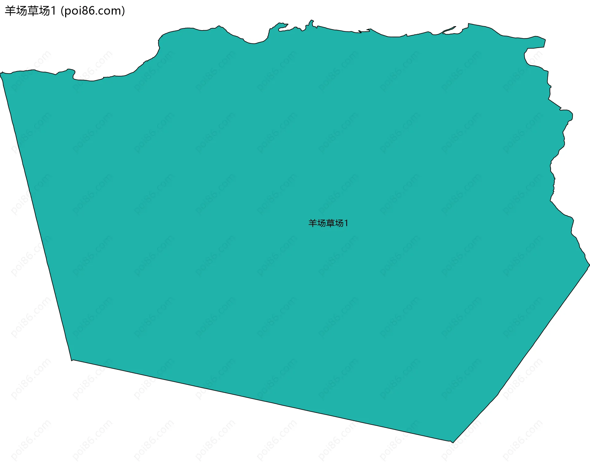 羊场草场1边界地图