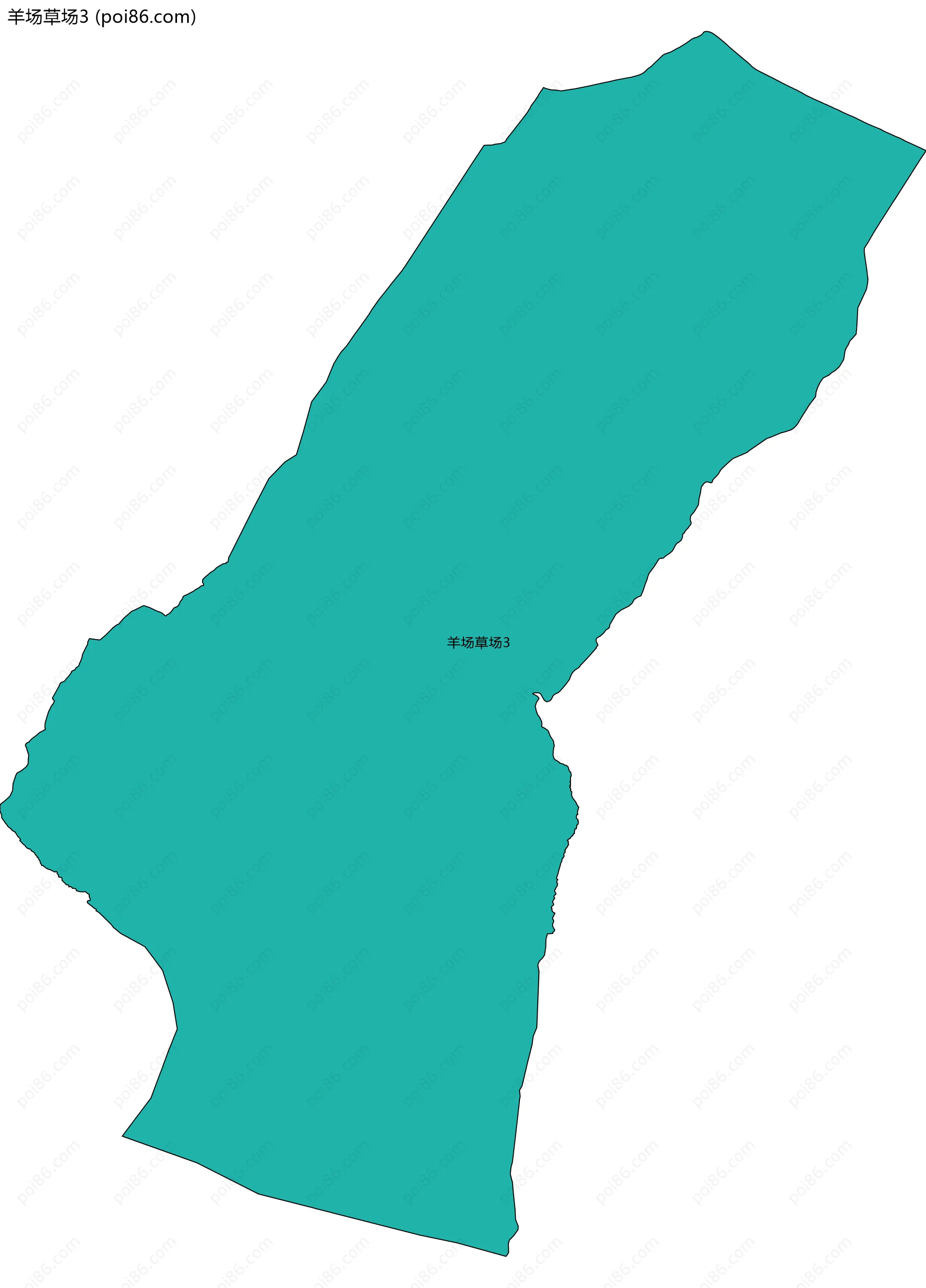 羊场草场3边界地图