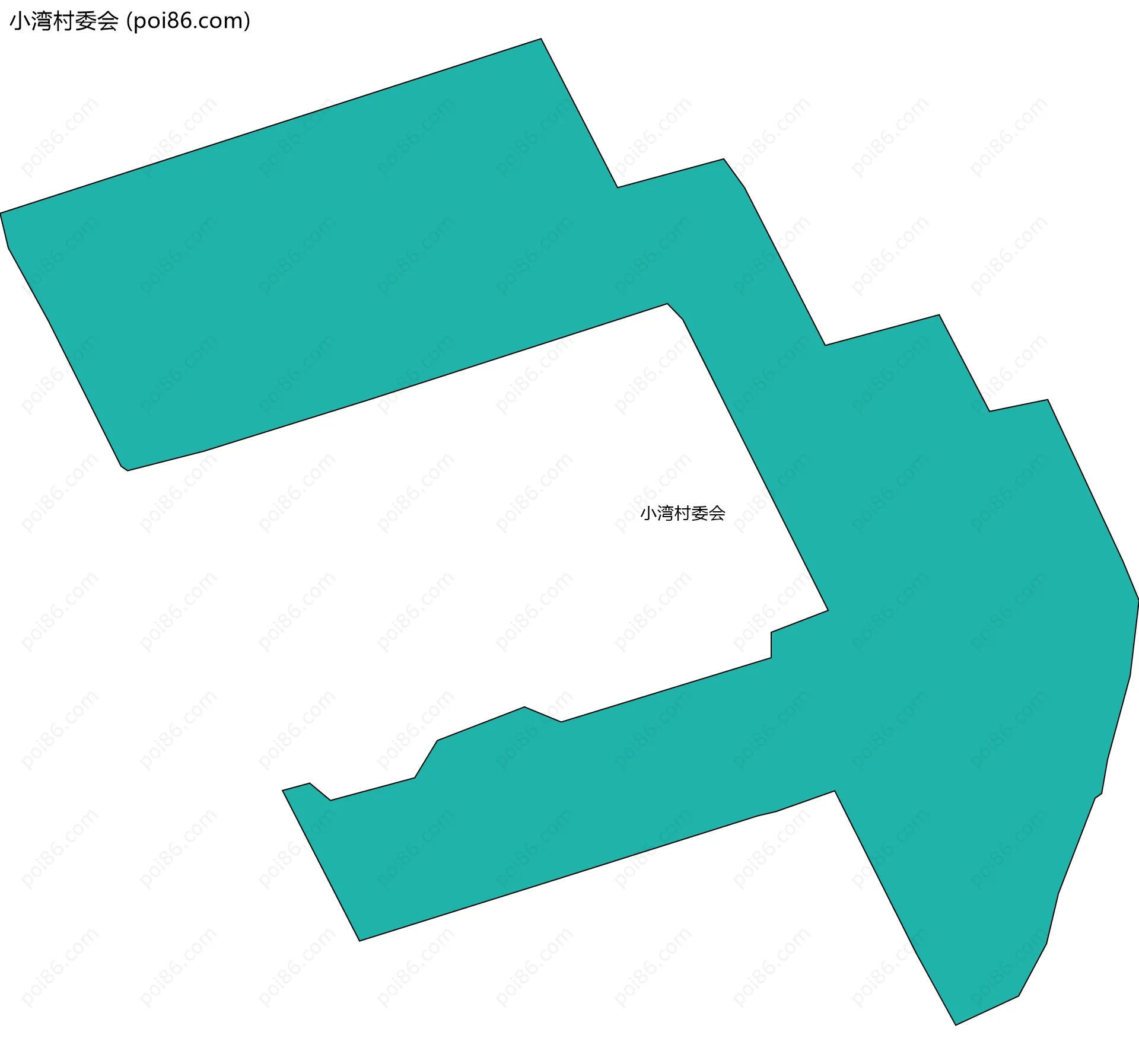 小湾村委会边界地图