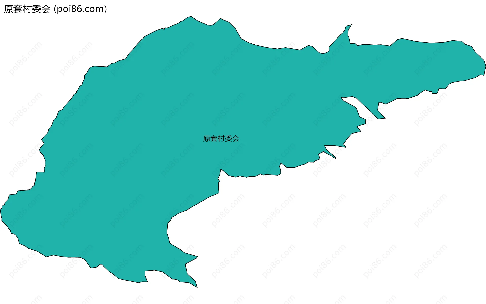 原套村委会边界地图