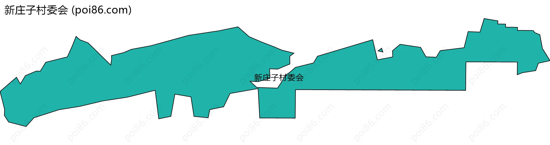 新庄子村委会边界地图