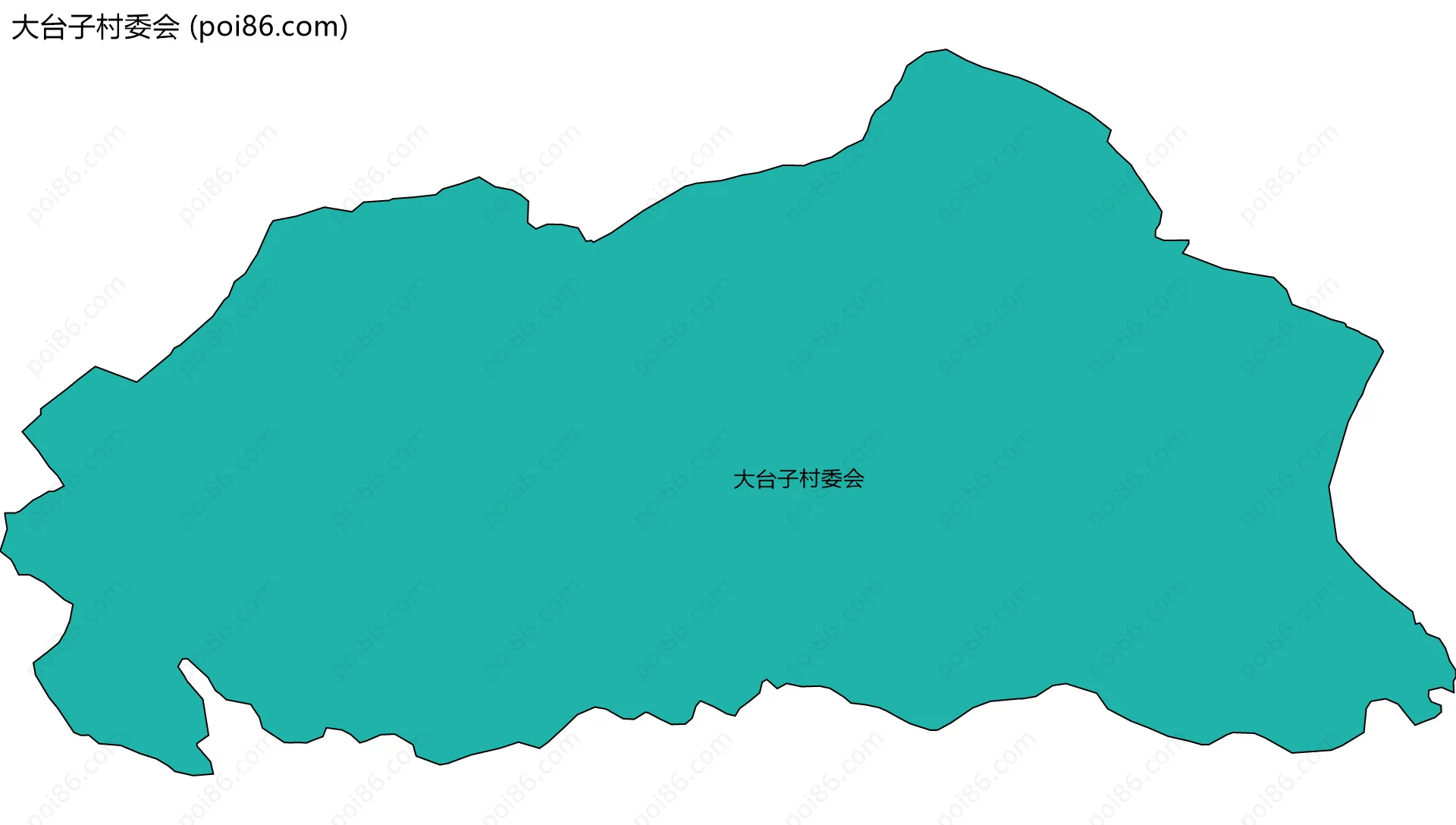 大台子村委会边界地图