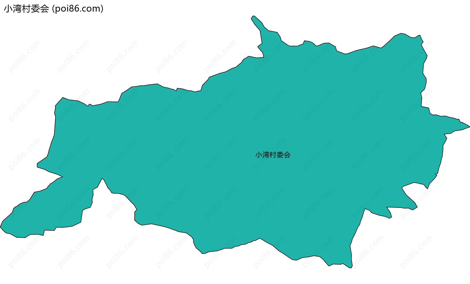 小湾村委会边界地图