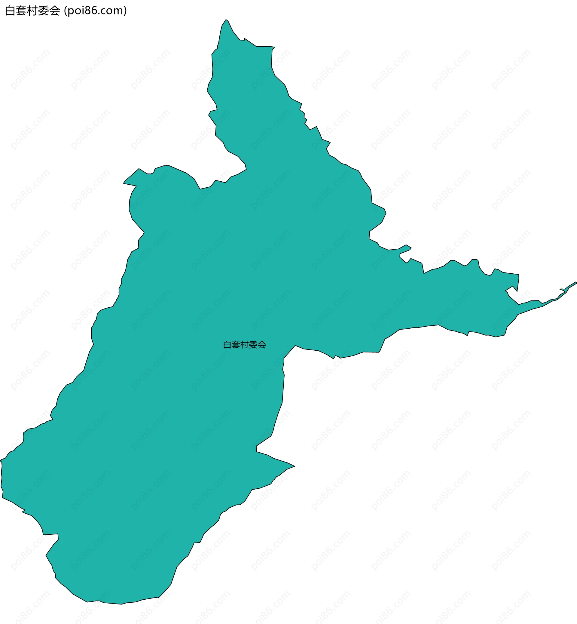白套村委会边界地图
