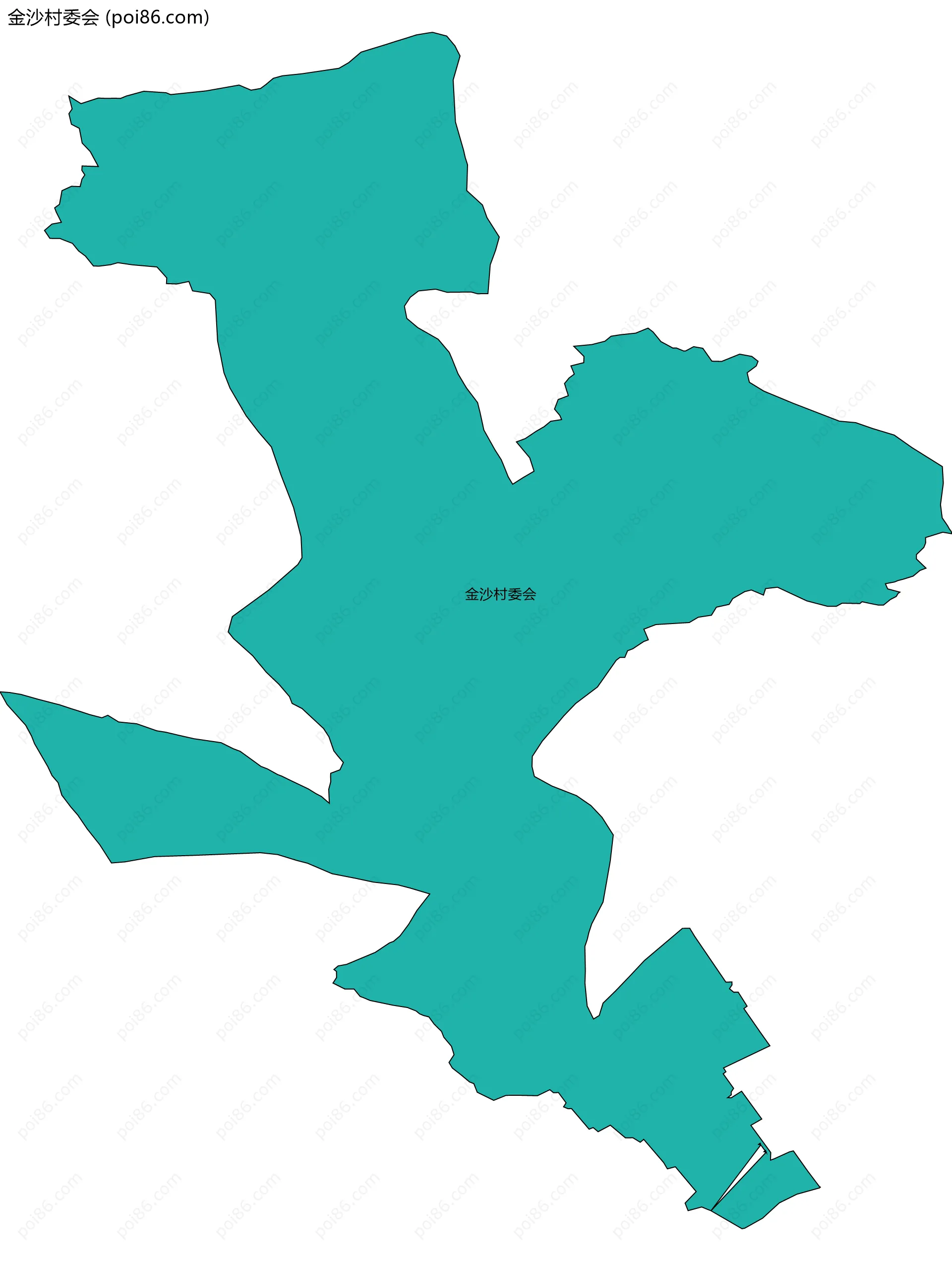 金沙村委会边界地图