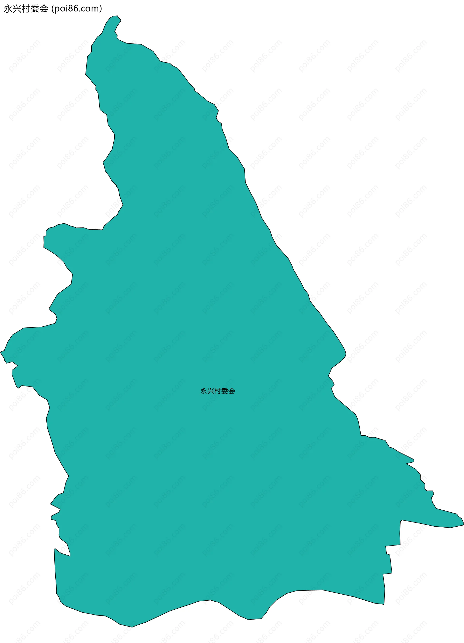 永兴村委会边界地图
