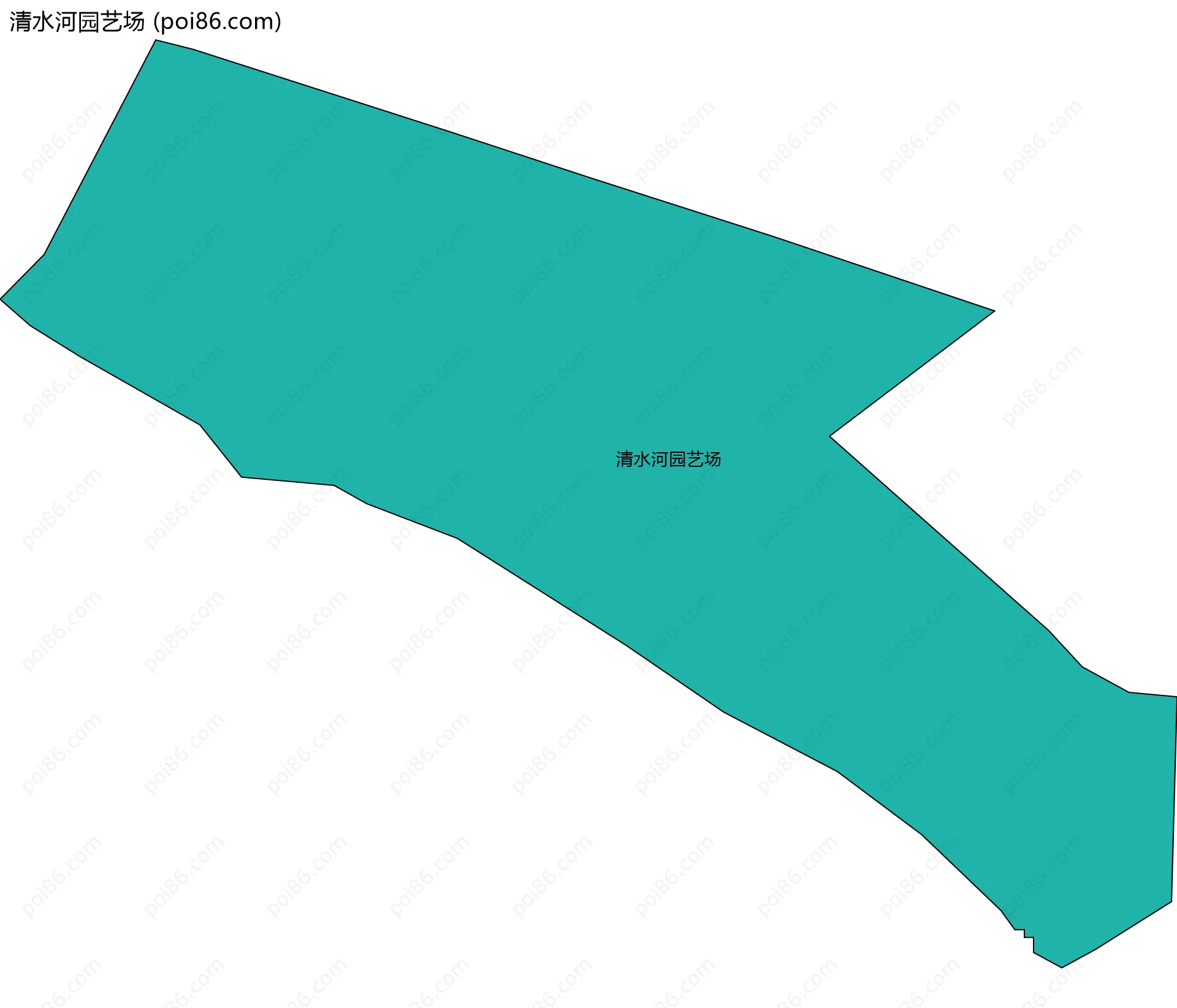 清水河园艺场边界地图