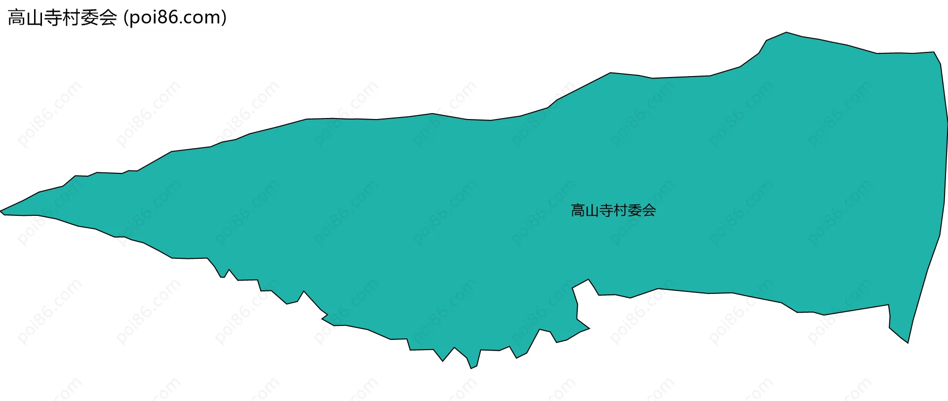 高山寺村委会边界地图