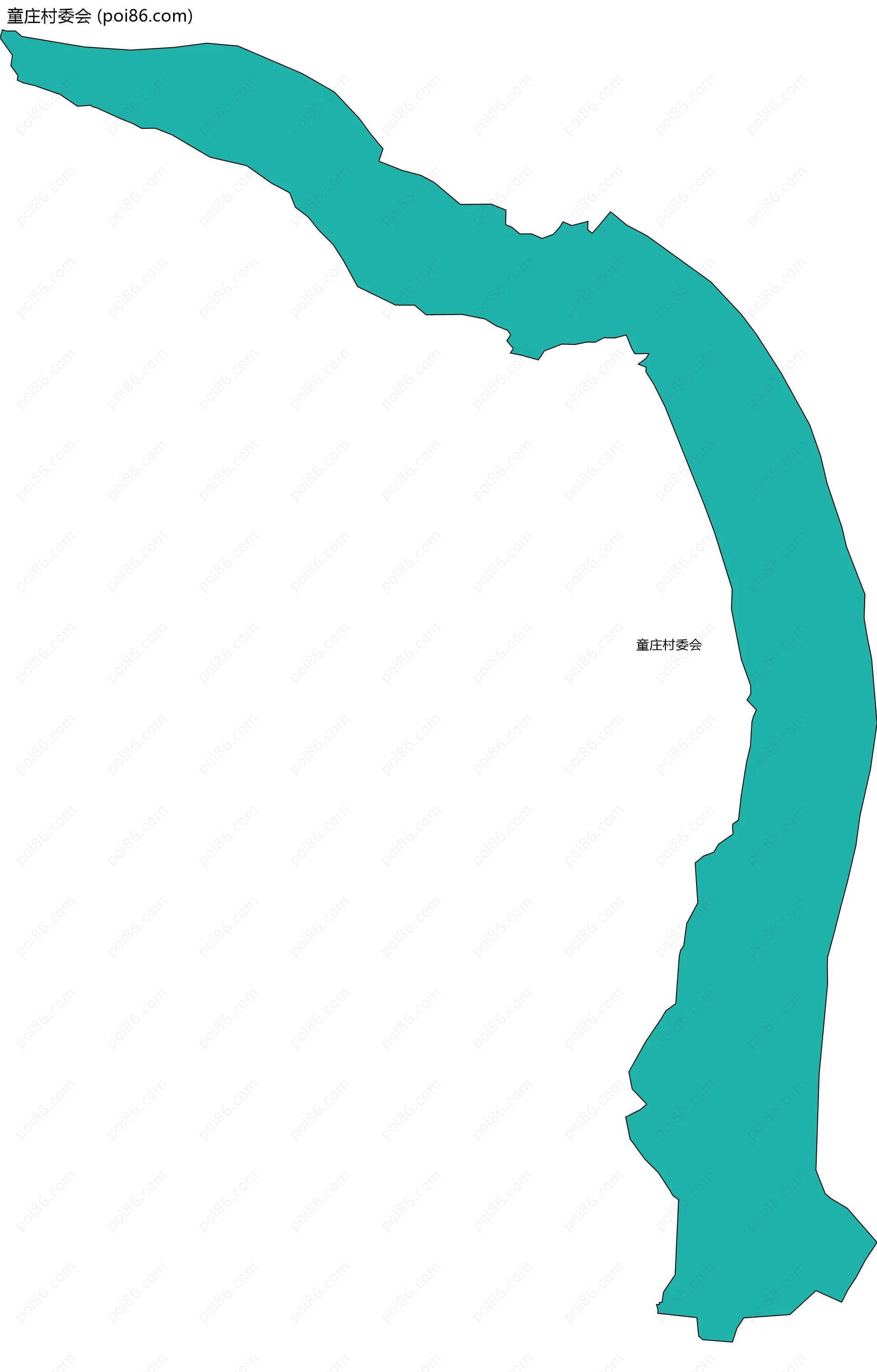 童庄村委会边界地图
