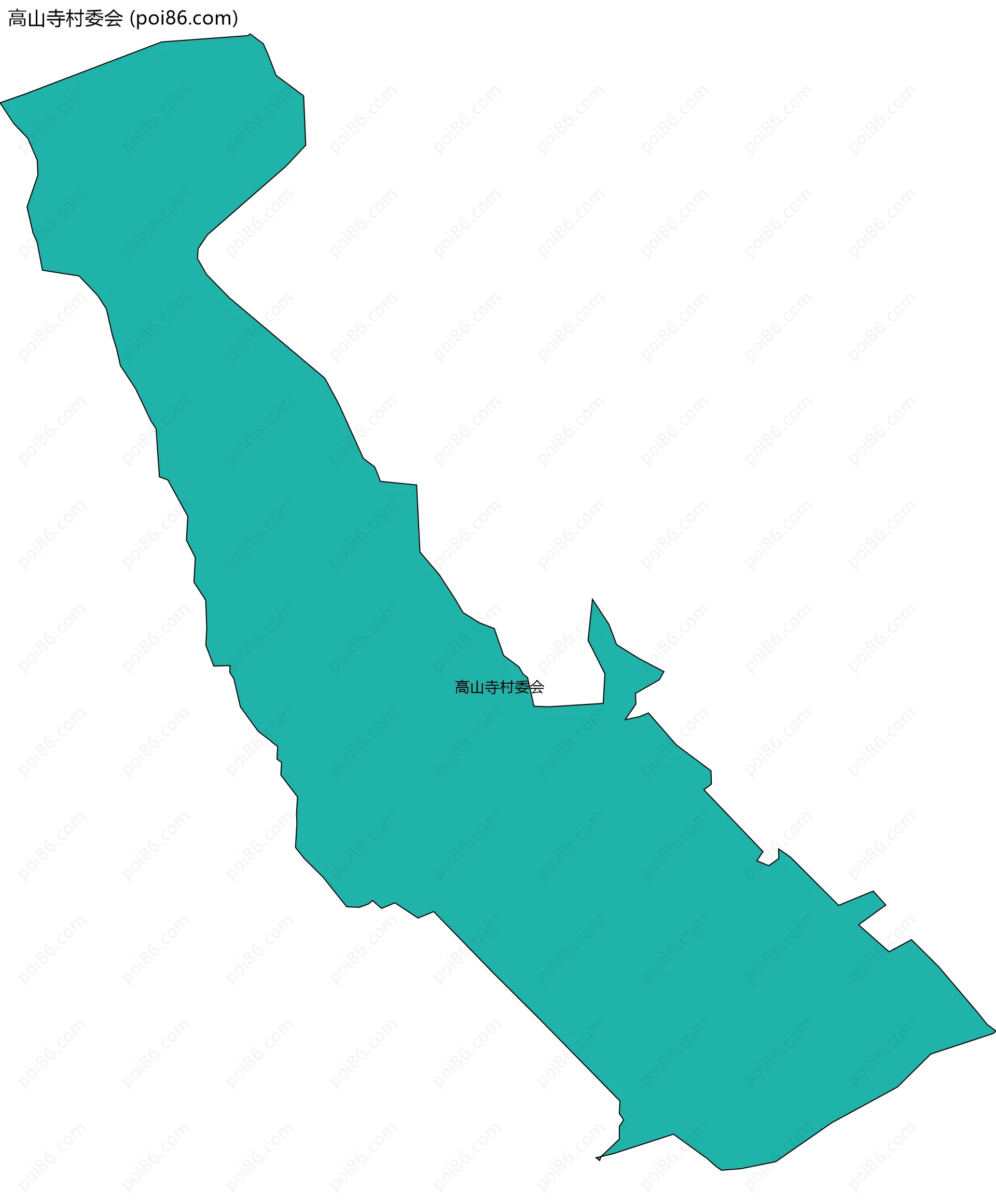 高山寺村委会边界地图