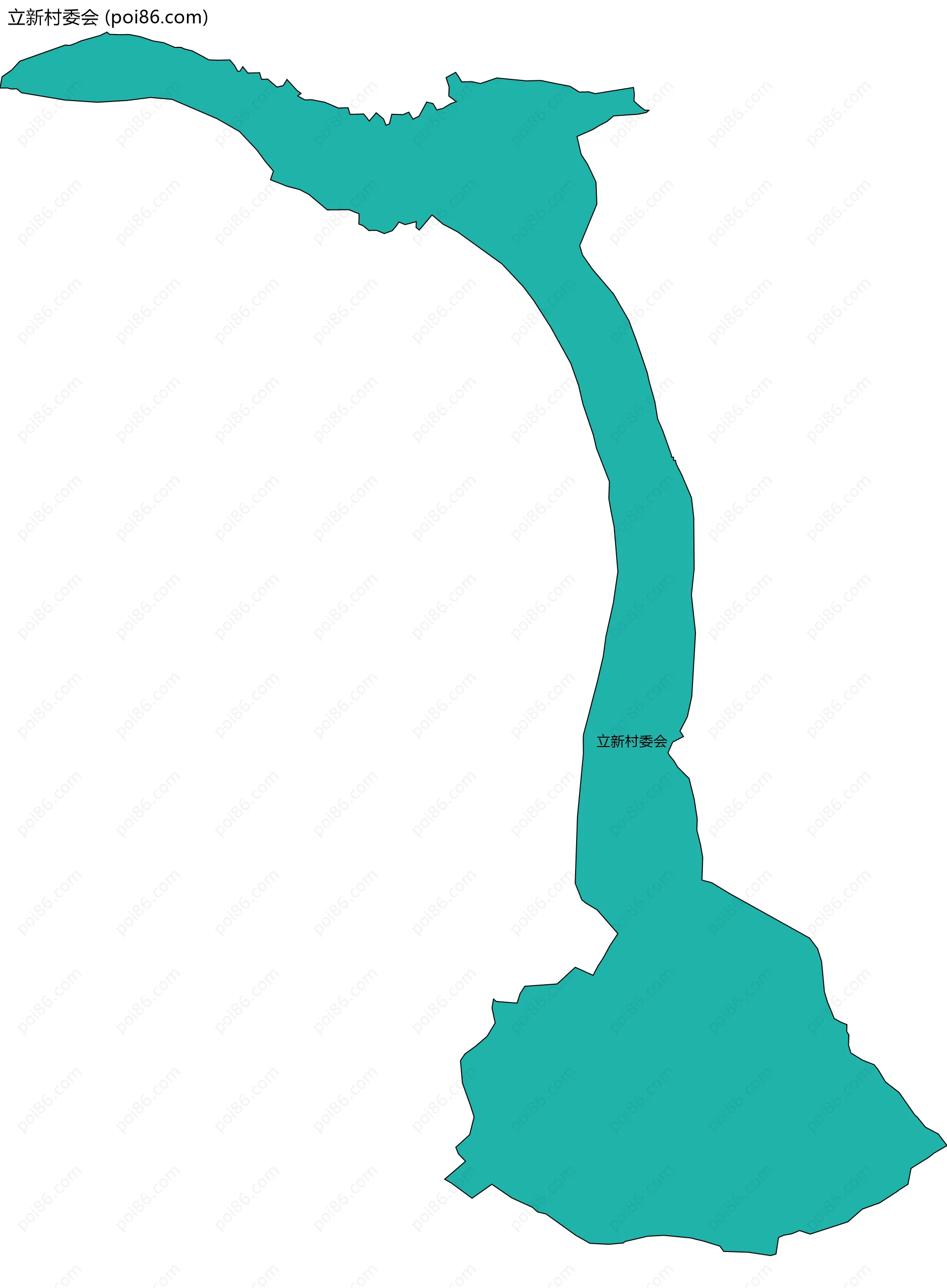 立新村委会边界地图