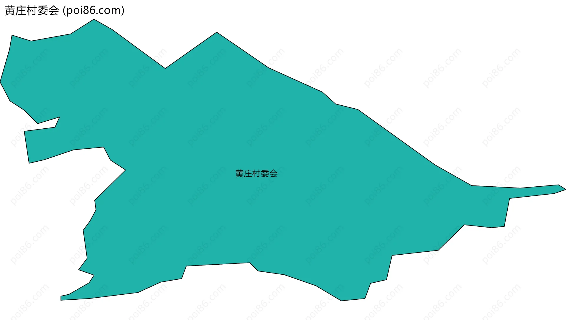 黄庄村委会边界地图