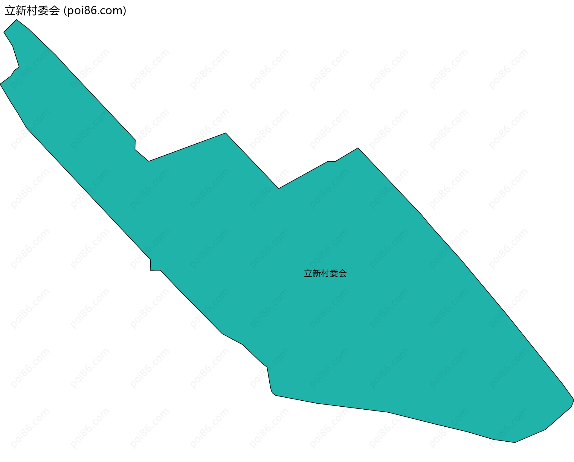 立新村委会边界地图