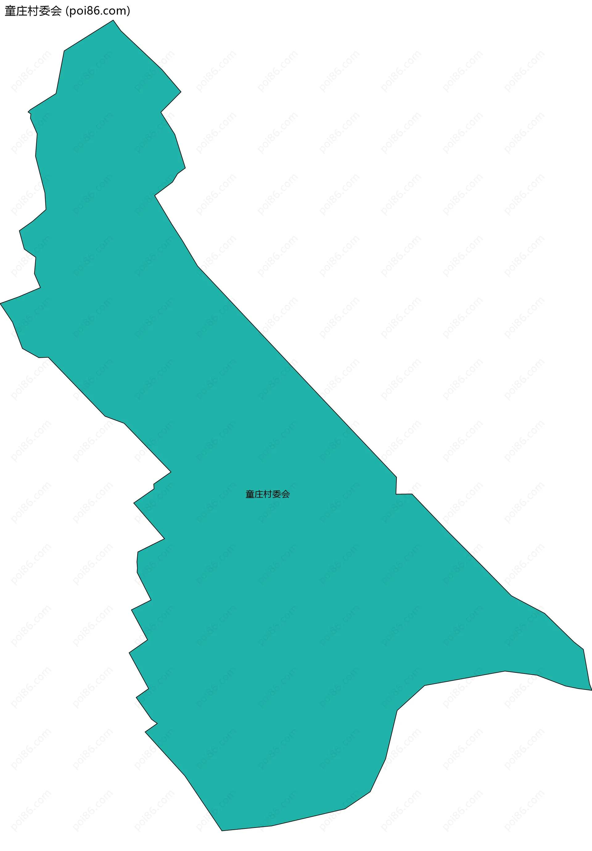 童庄村委会边界地图