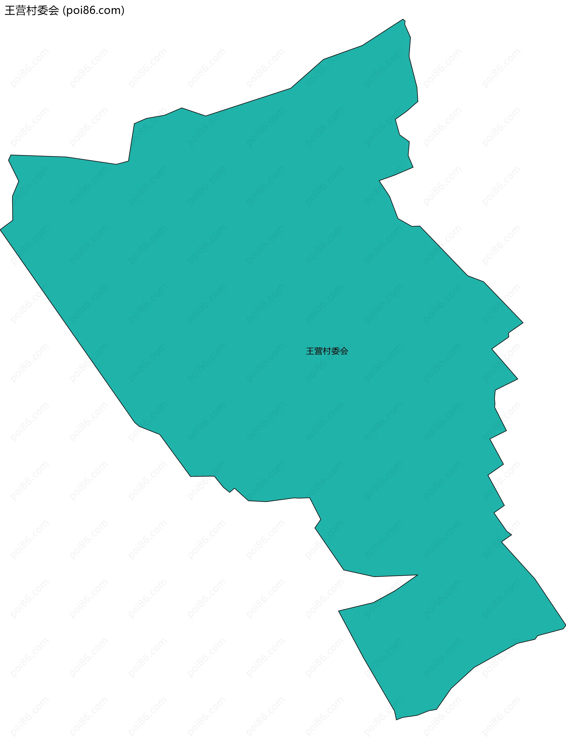 王营村委会边界地图