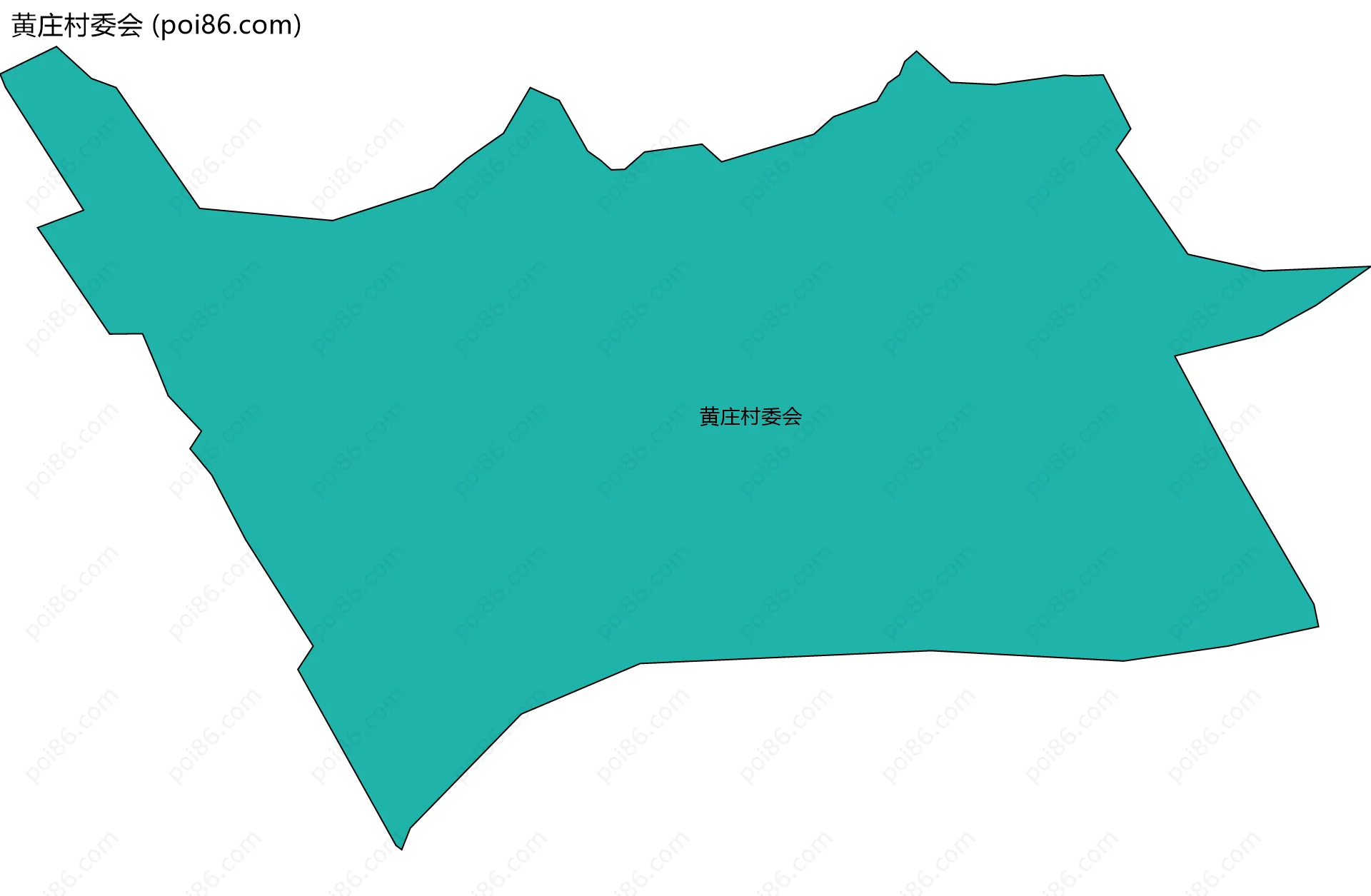 黄庄村委会边界地图
