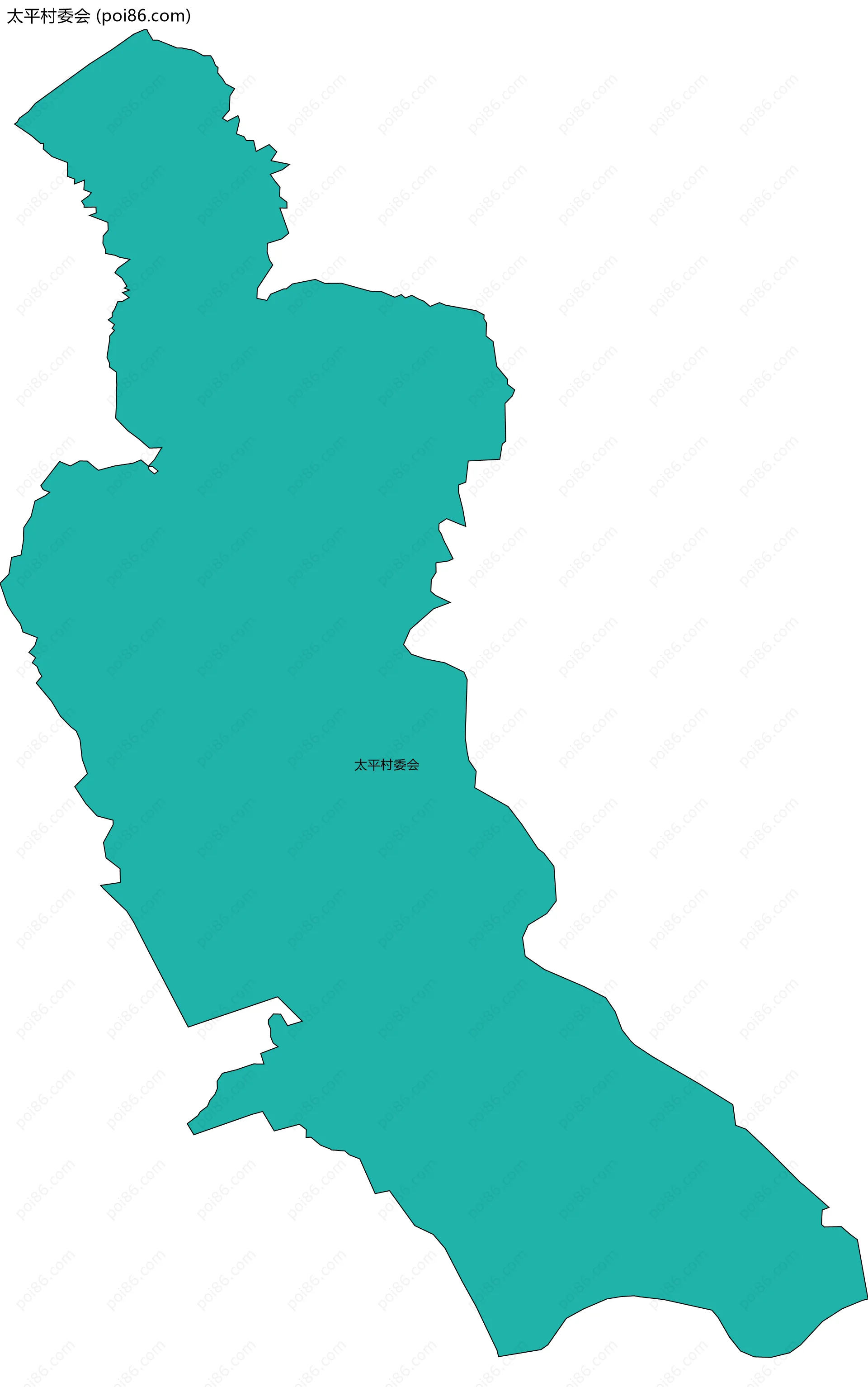 太平村委会边界地图