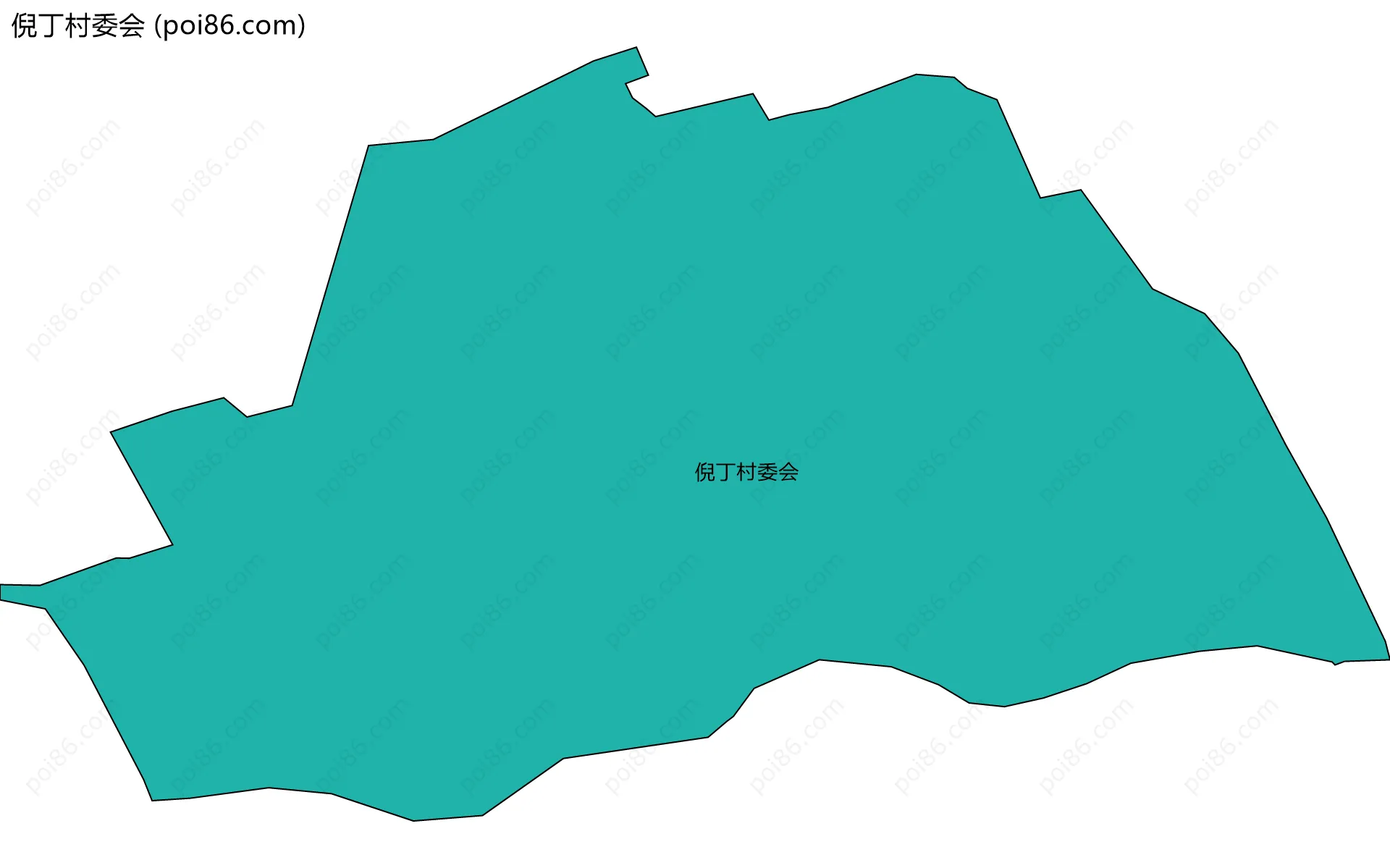 倪丁村委会边界地图