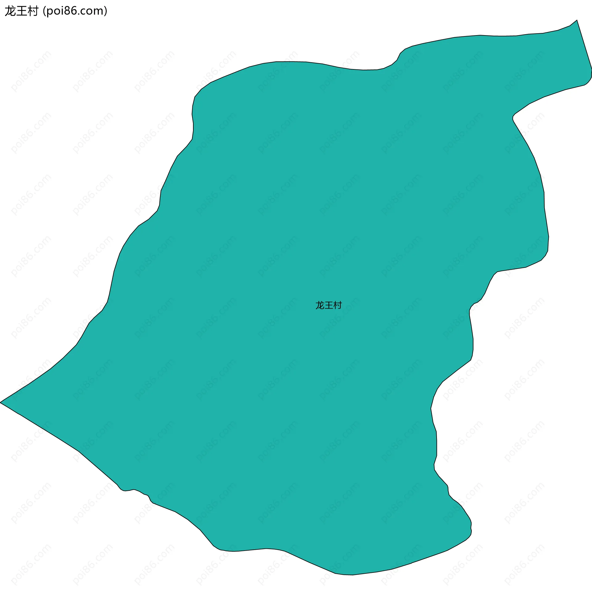 龙王村边界地图