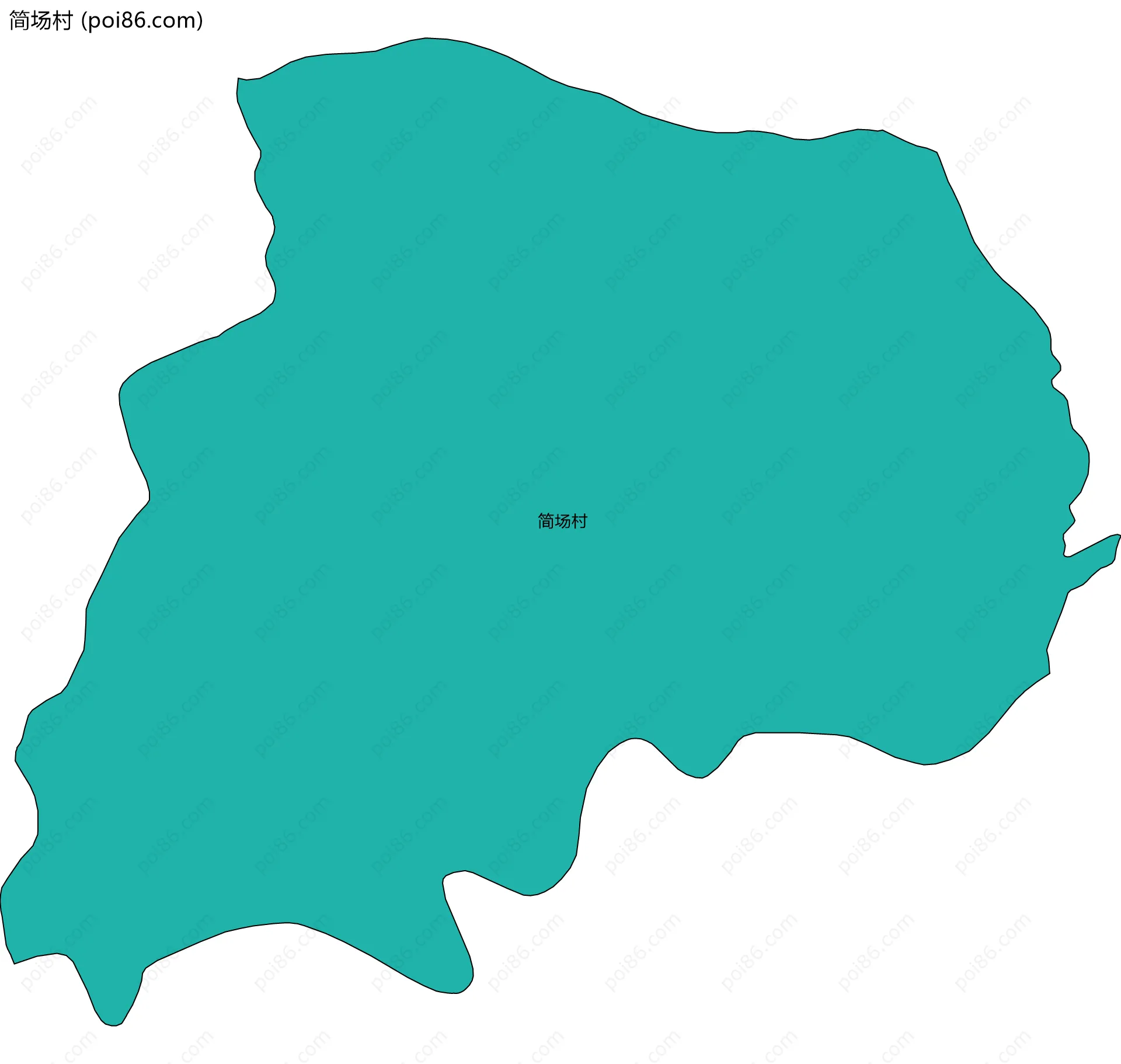 简场村边界地图