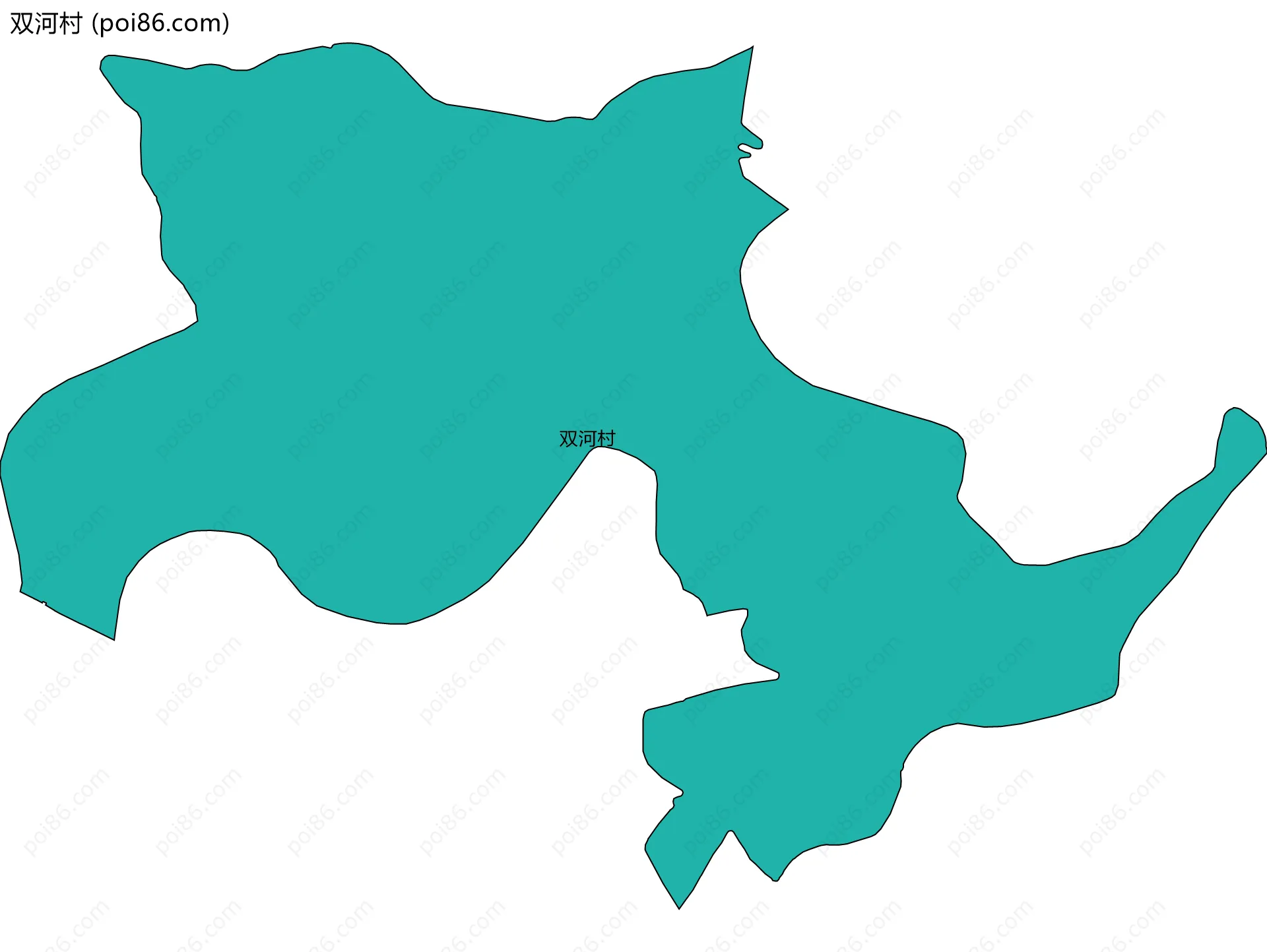 双河村边界地图