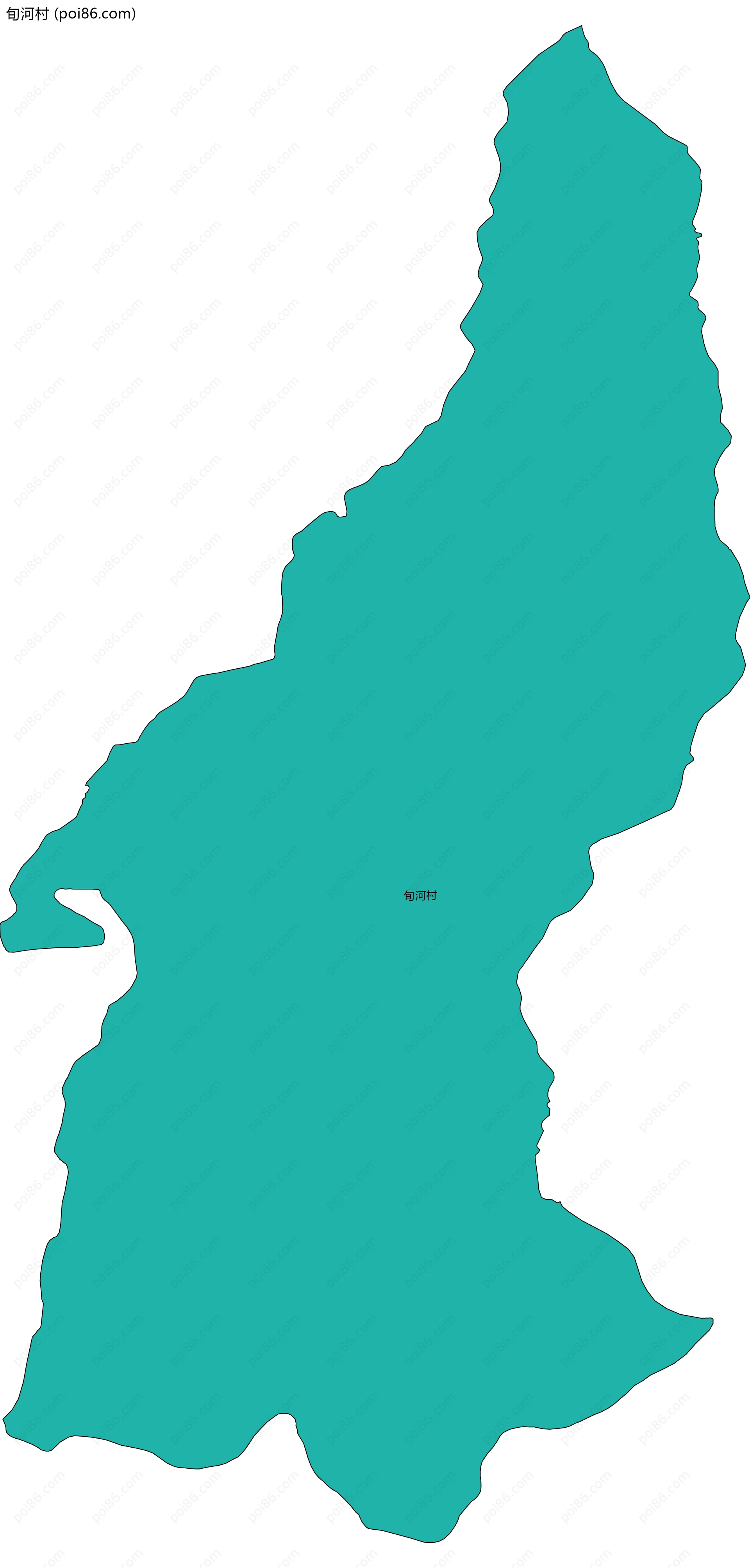 旬河村边界地图