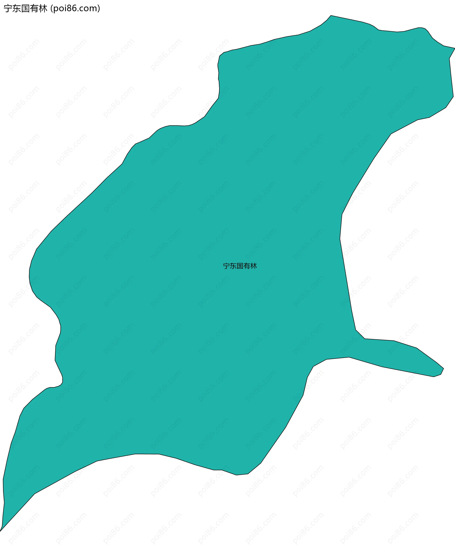 宁东国有林边界地图