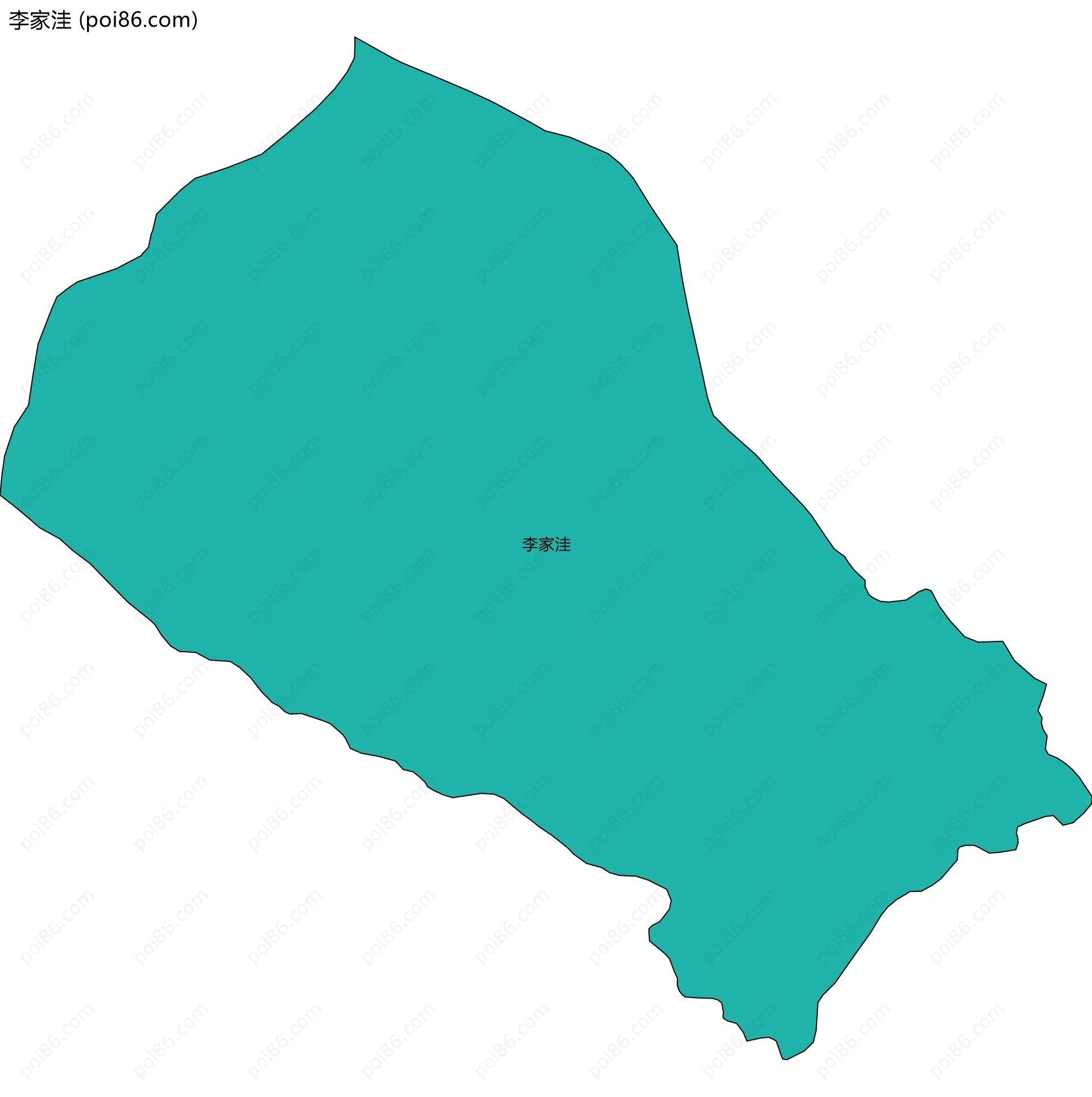 李家洼边界地图