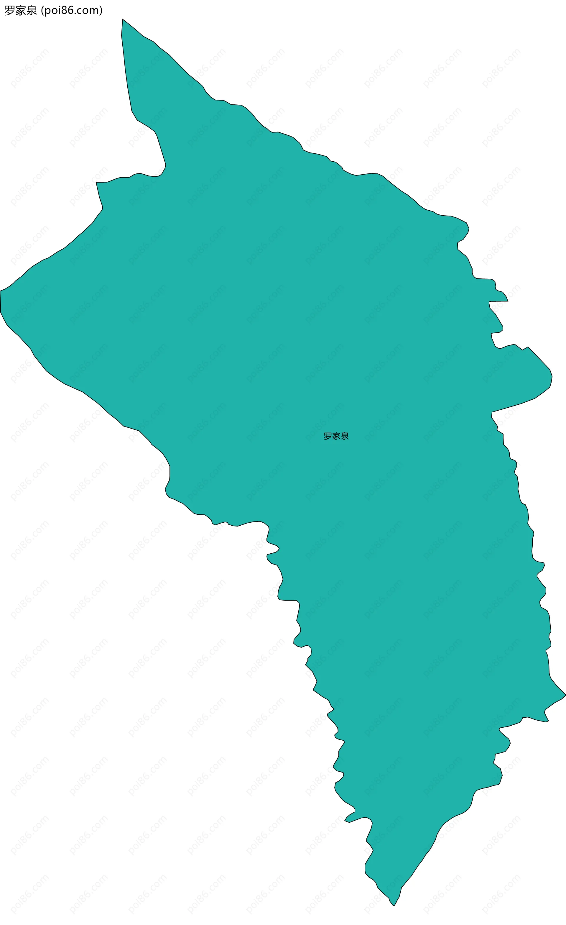 罗家泉边界地图