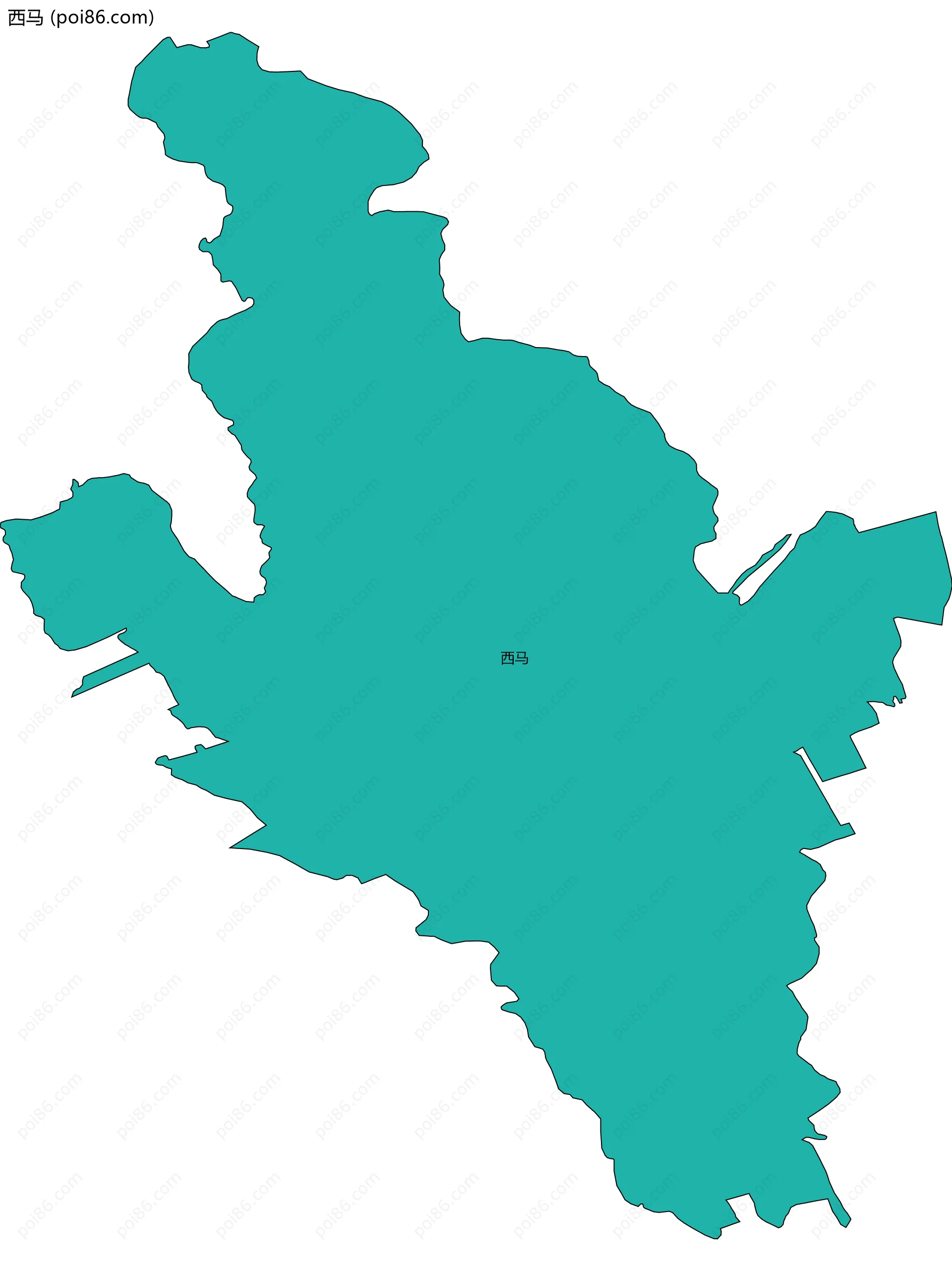 西马边界地图
