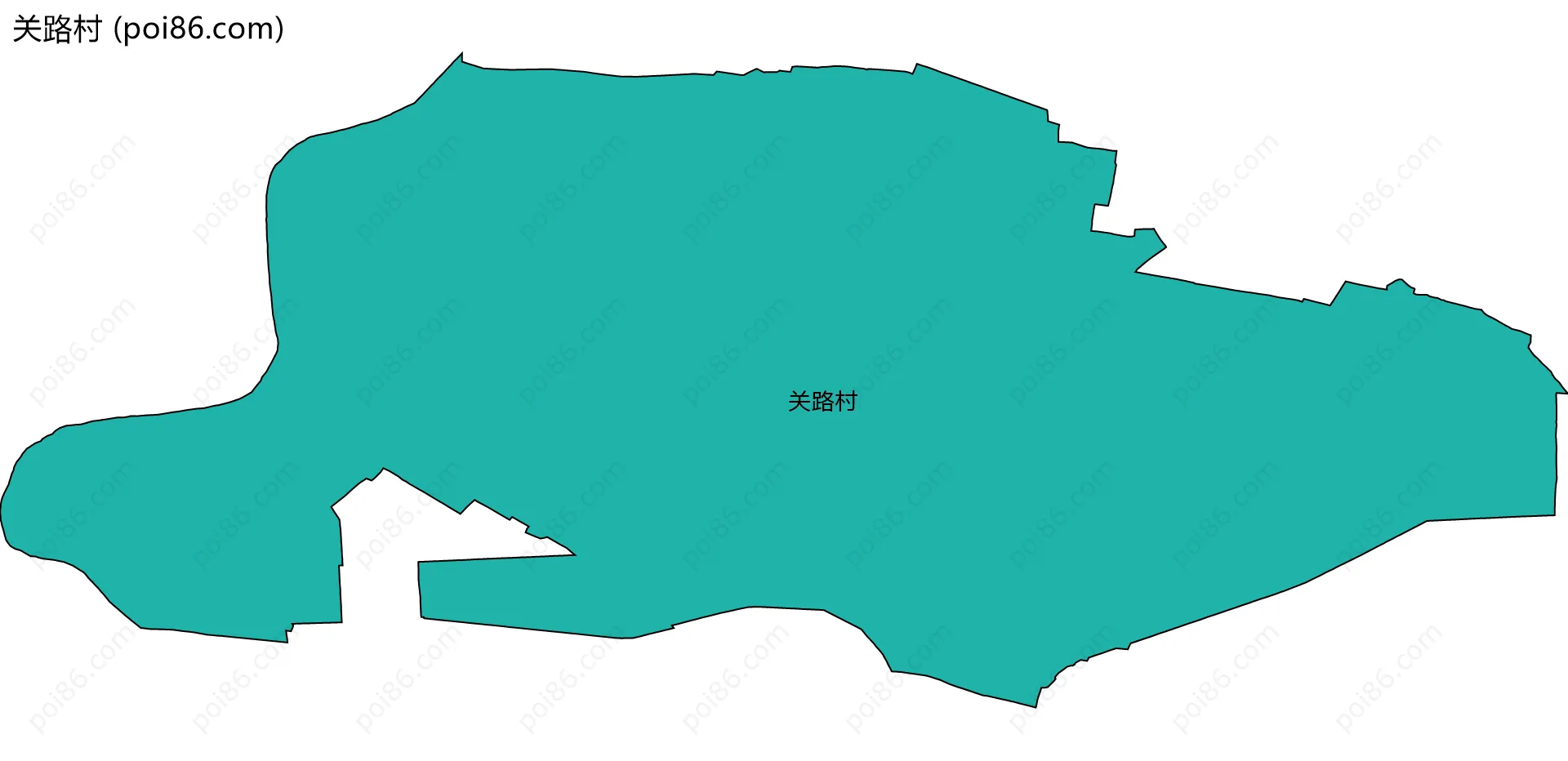 关路村边界地图