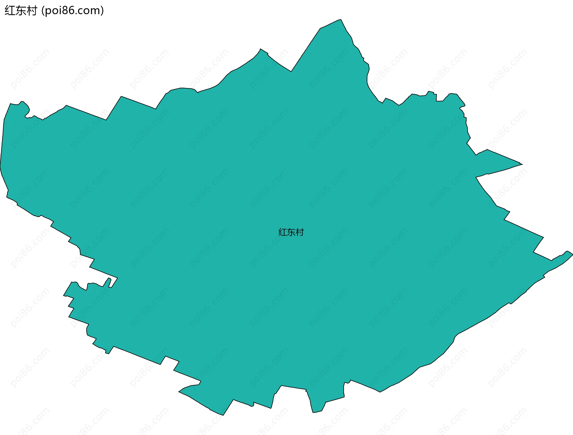 红东村边界地图