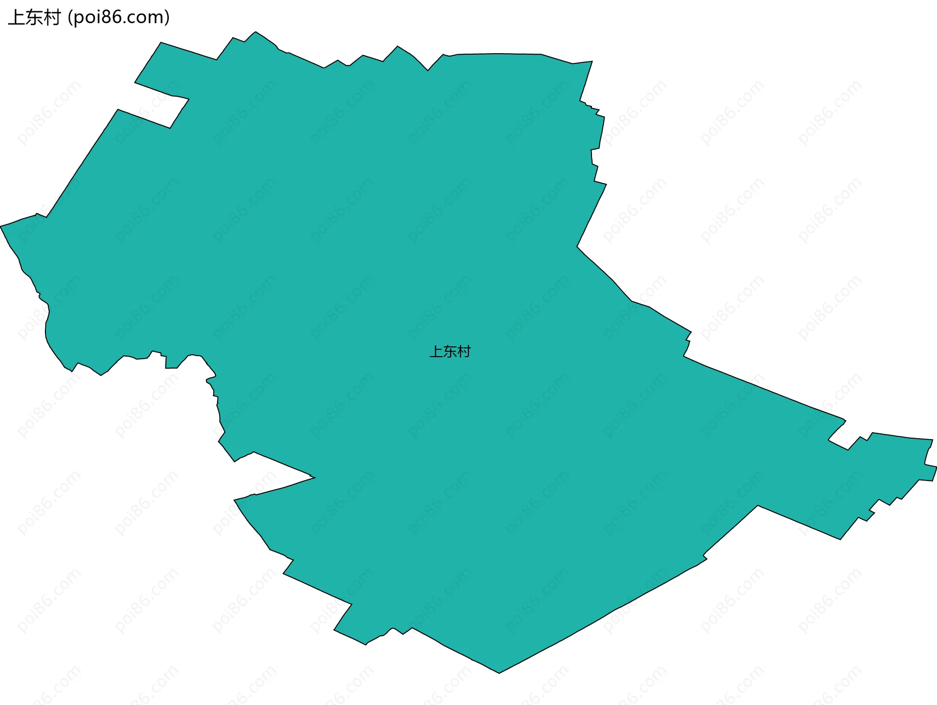 上东村边界地图