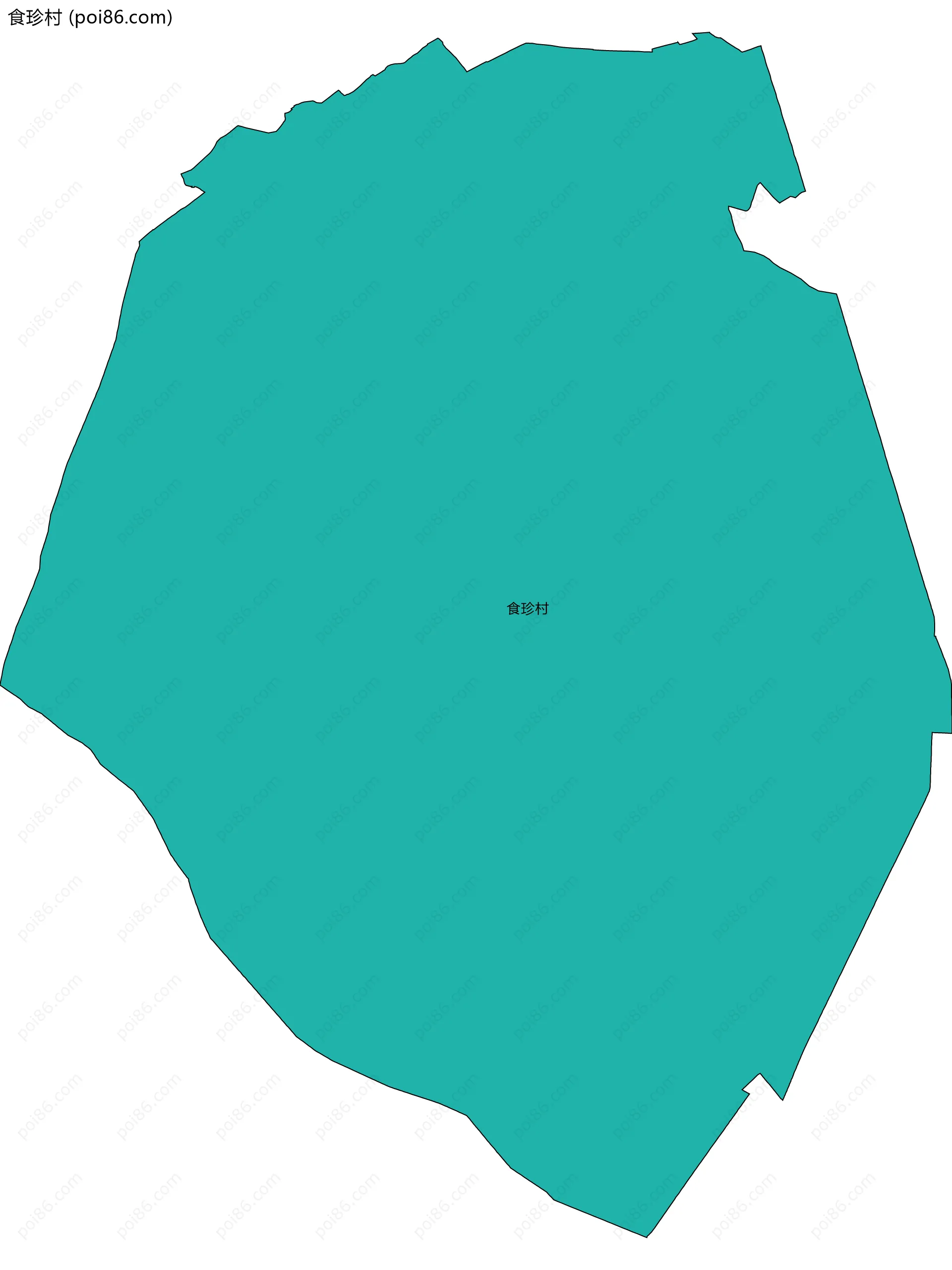 食珍村边界地图