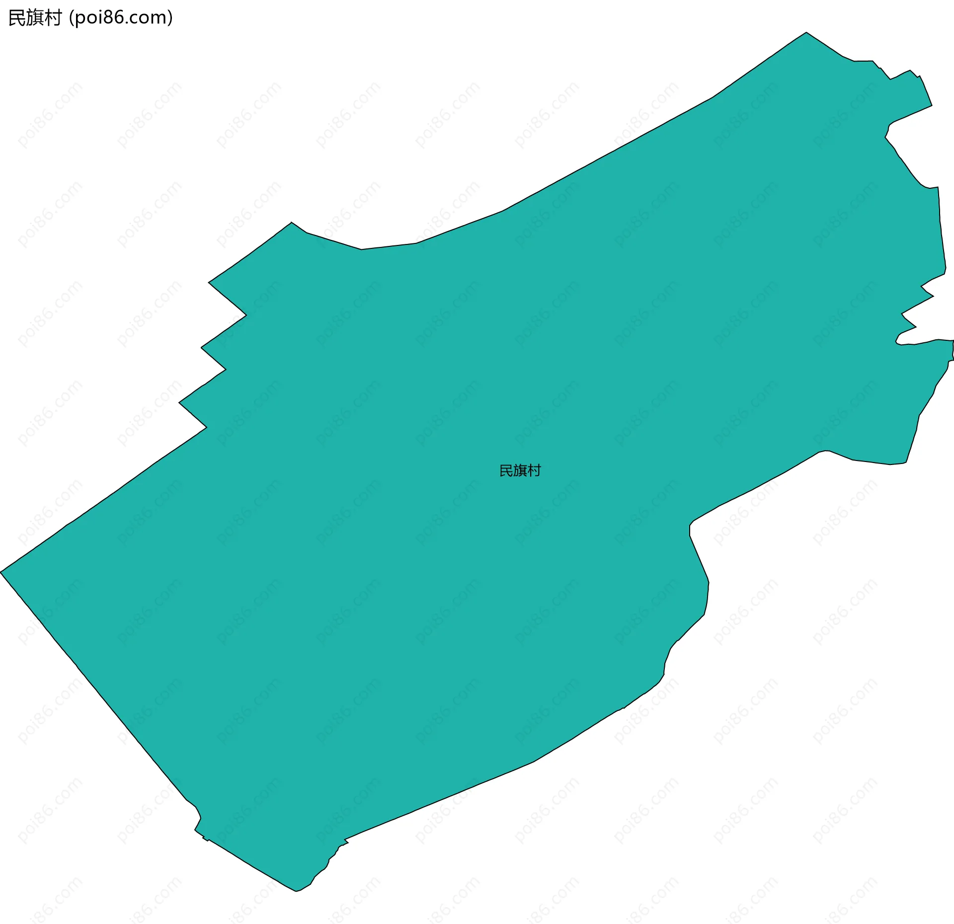 民旗村边界地图