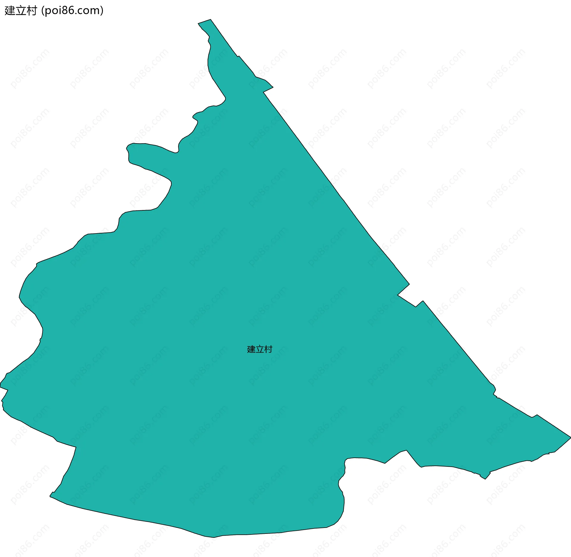 建立村边界地图