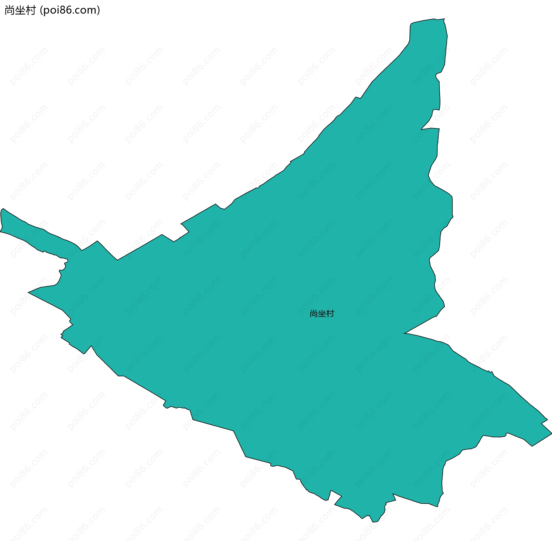 尚坐村边界地图