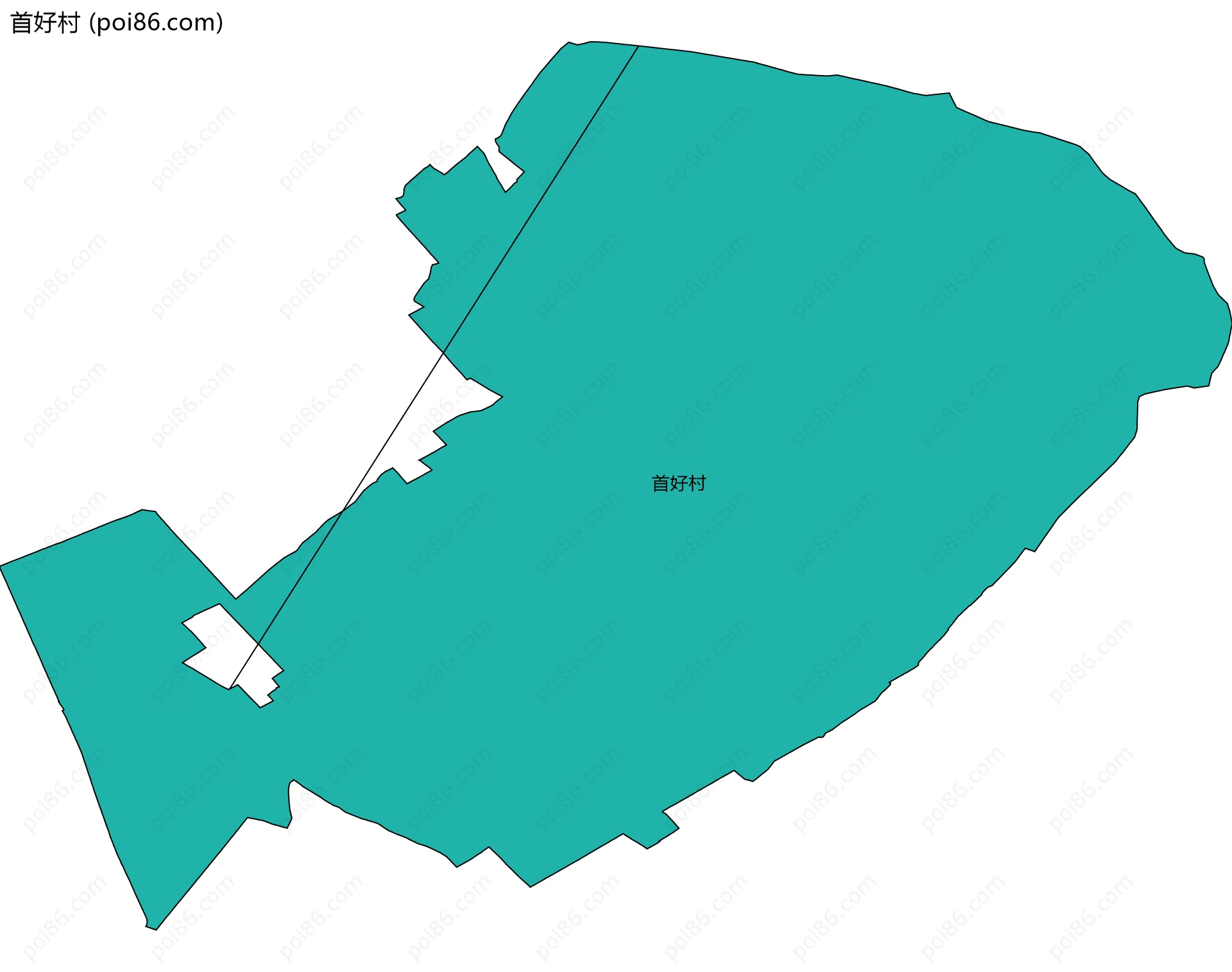 首好村边界地图
